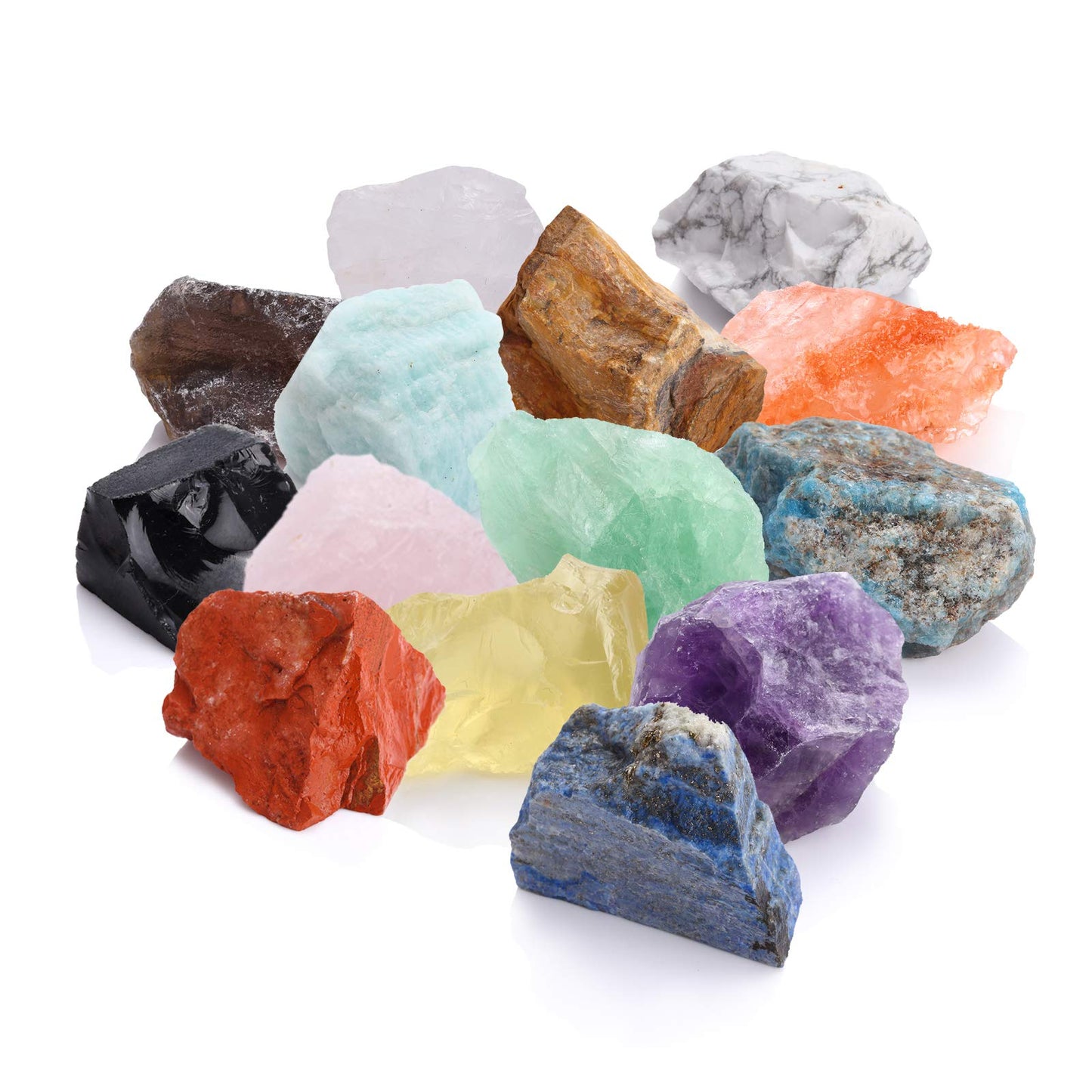 Anreign Natural Healing Crystals kit and Healing Stones-Chakra Crystals(14 pcs)