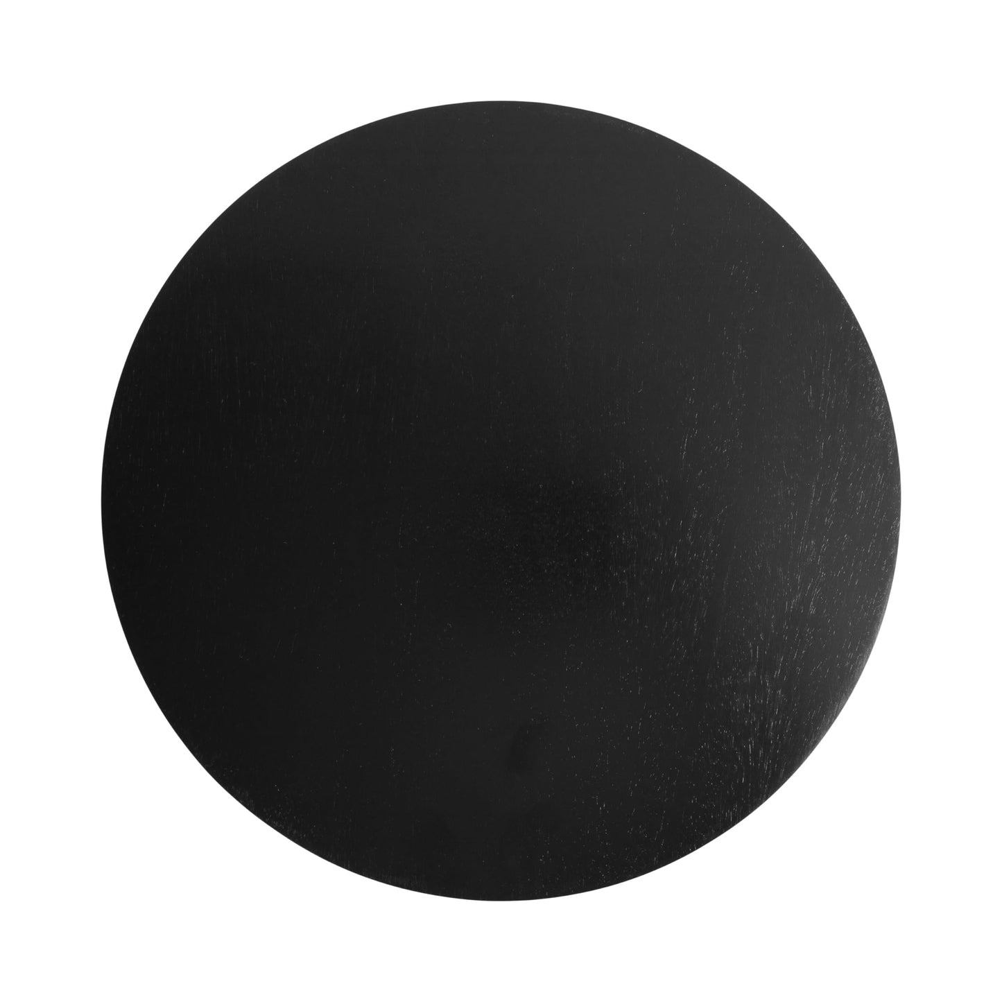 Kate and Laurel Jakob Modern Wooden Round Side Table; 12 x 24; Black; Circle Pedestal Table for Use as Bedroom Nightstand; Indoor Plant Stand; or Decorative Living Room Table