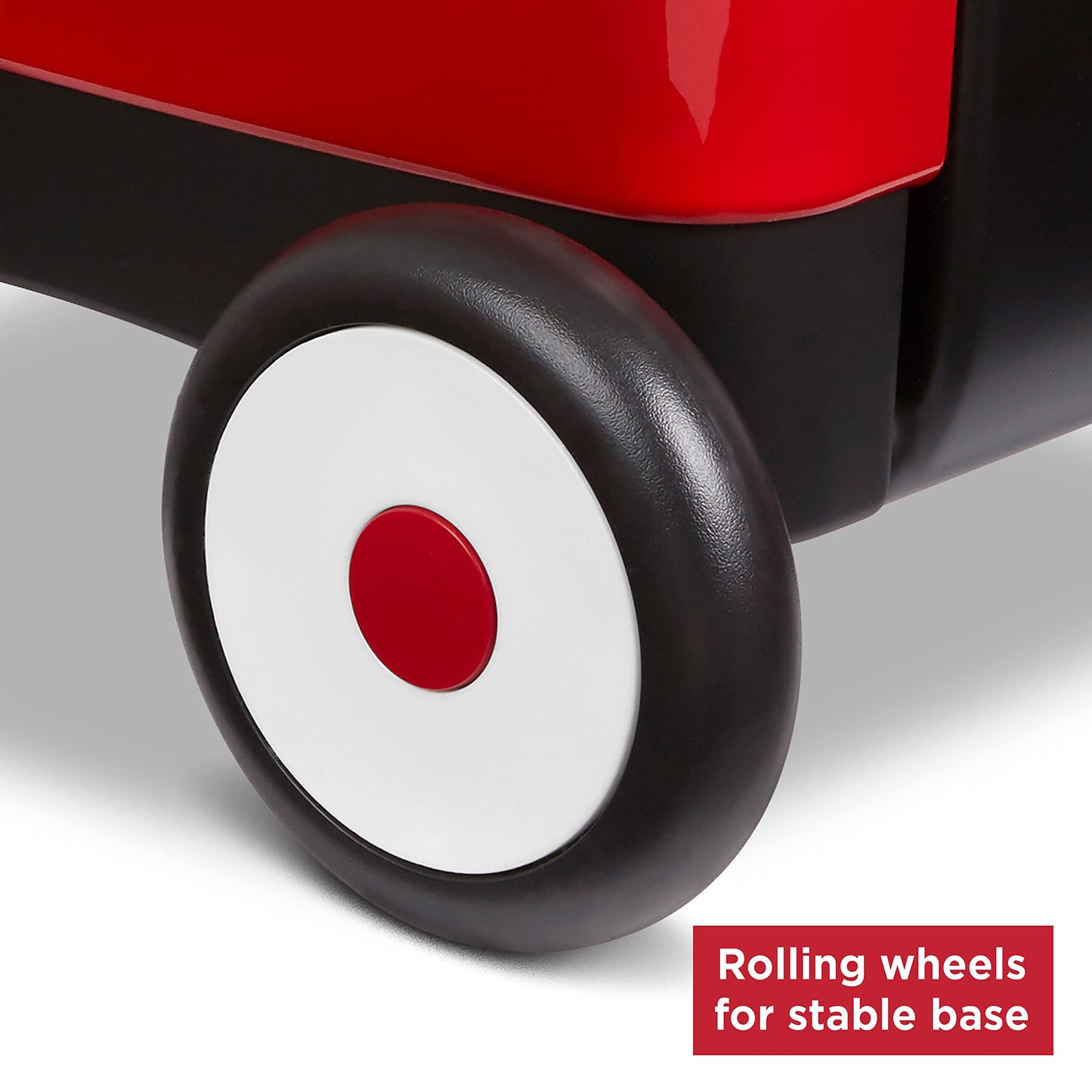 Radio Flyer Push & Pull Walker Wagon with Teddy Bear, Red, for Kids 1-4 Years Old, Locking Handle for Stability, Baby Push Walker Converts to Pull Wagon, for Indoor & Outdoor Play