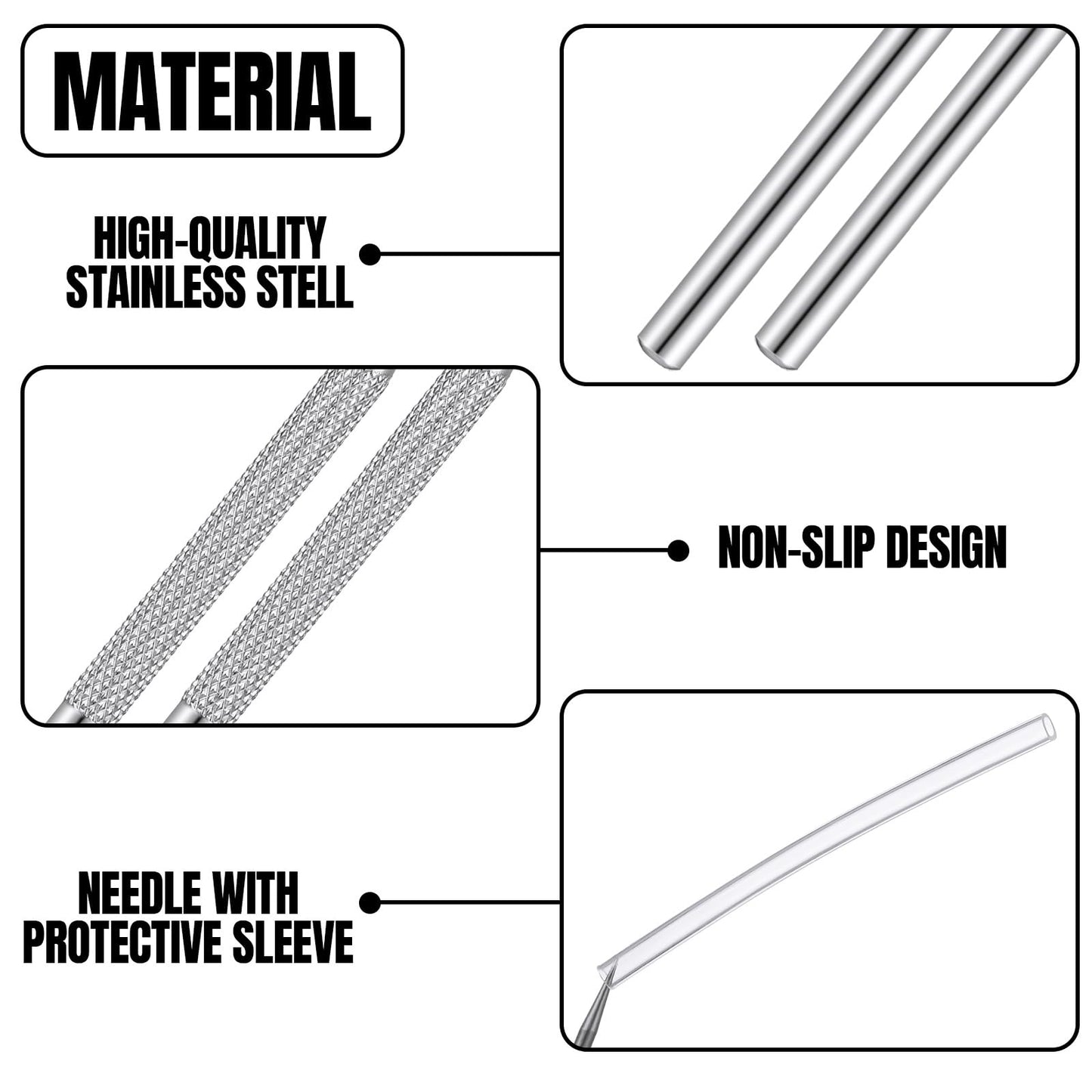 Lasnten 20 Pcs Clay Sculpting Tools Clay Needle Ceramic Needle Modeling Carving Stainless Steel Pottery Tools Polymer Detail Sculpture Supplies for Sculpting Carving DIY Craft Texture Art