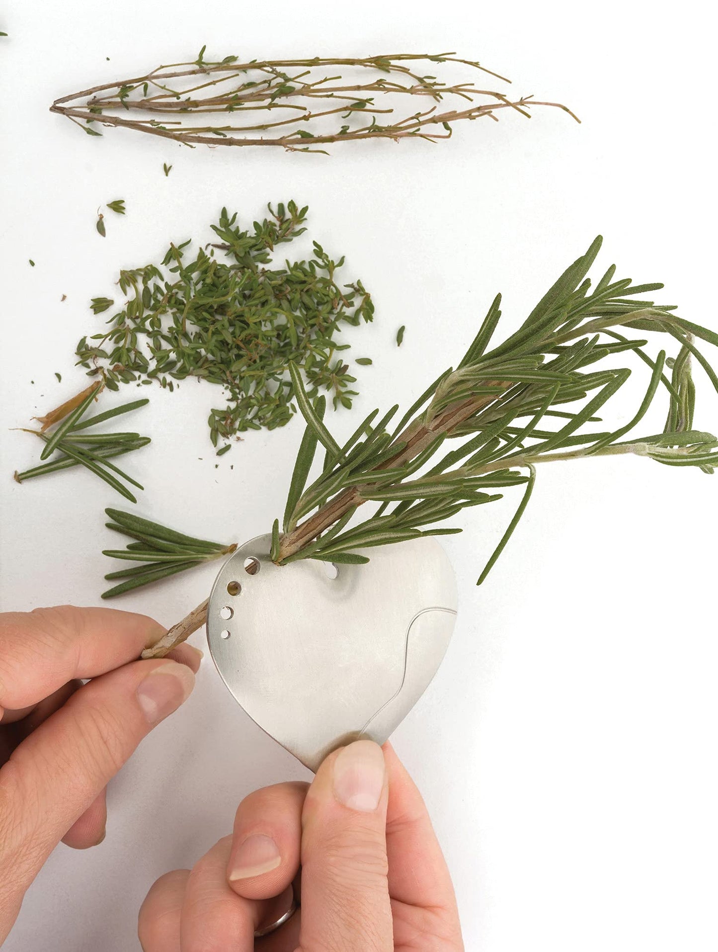 RSVP International Endurance Kitchen Collection Herb Stripper, Heart Shape, Stainless Steel