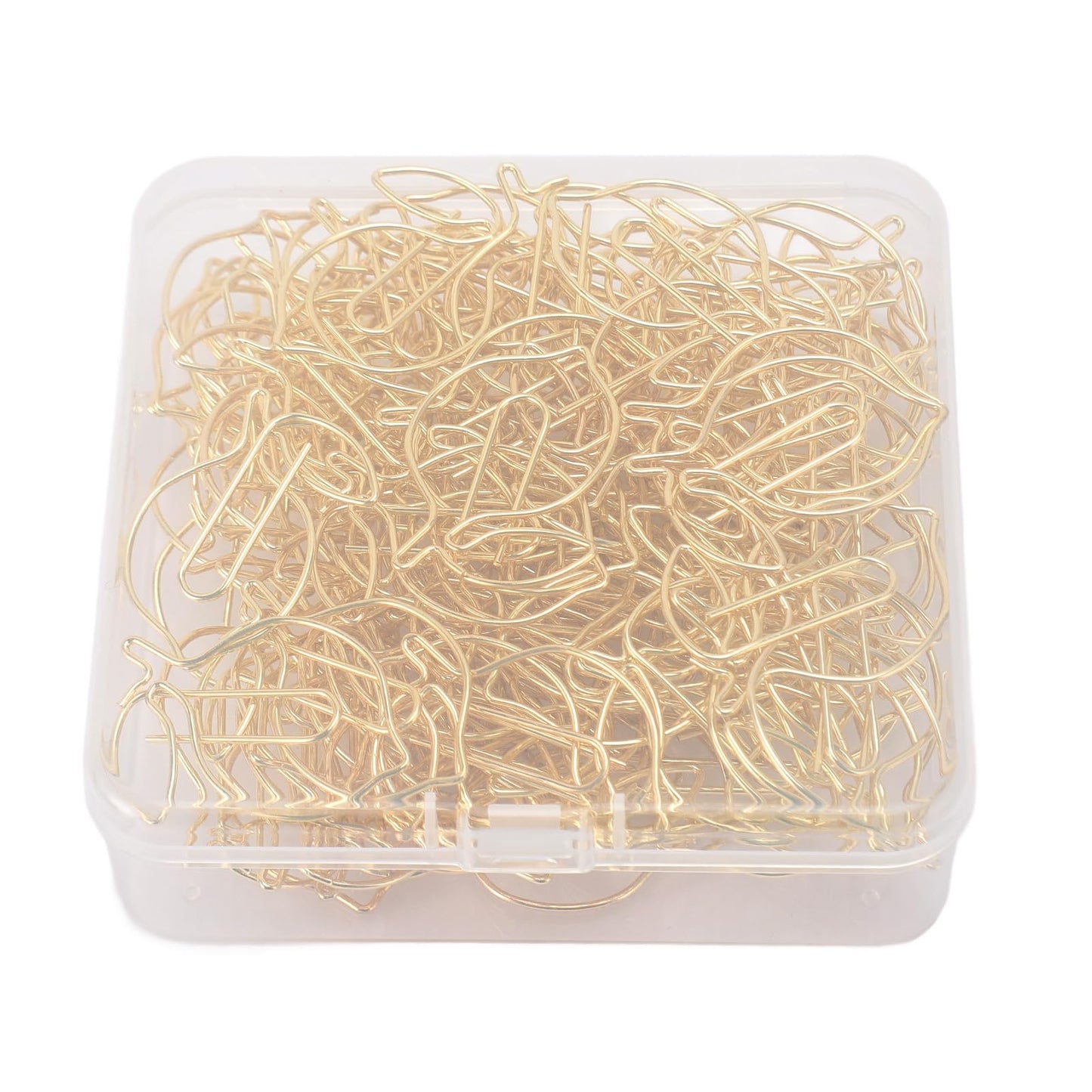 Decorative Lemon Shaped Metal Paper Clips, 100 Pieces with Storage Box, Small Size for Office, Planner, Scrapbooking