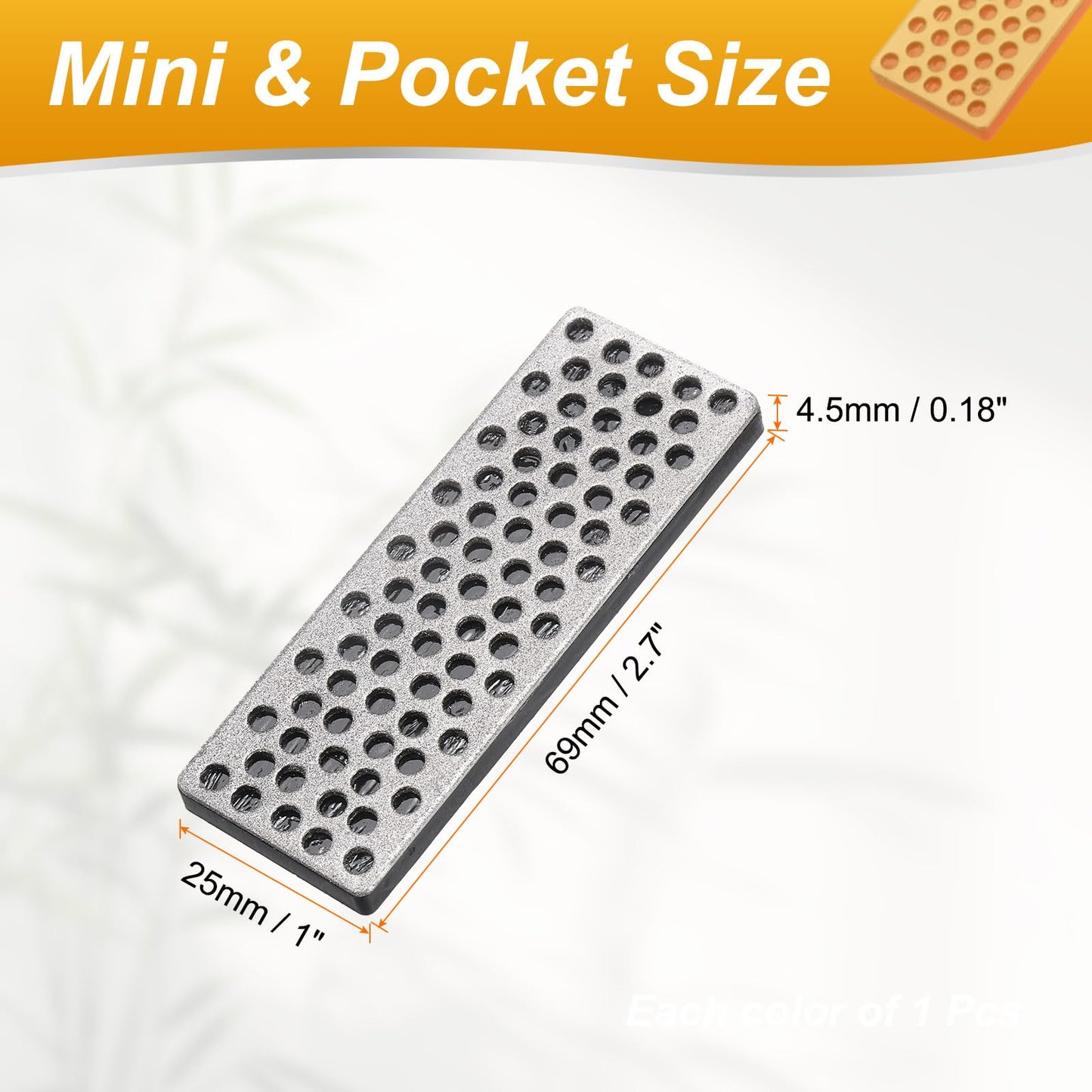 uxcell 4pcs Mini Knife Sharpening Stones Whetstone Set 240/360/500/1000 Grits Diamond Sharpener Portable Hand Sharpen Tools for Knives Scissors