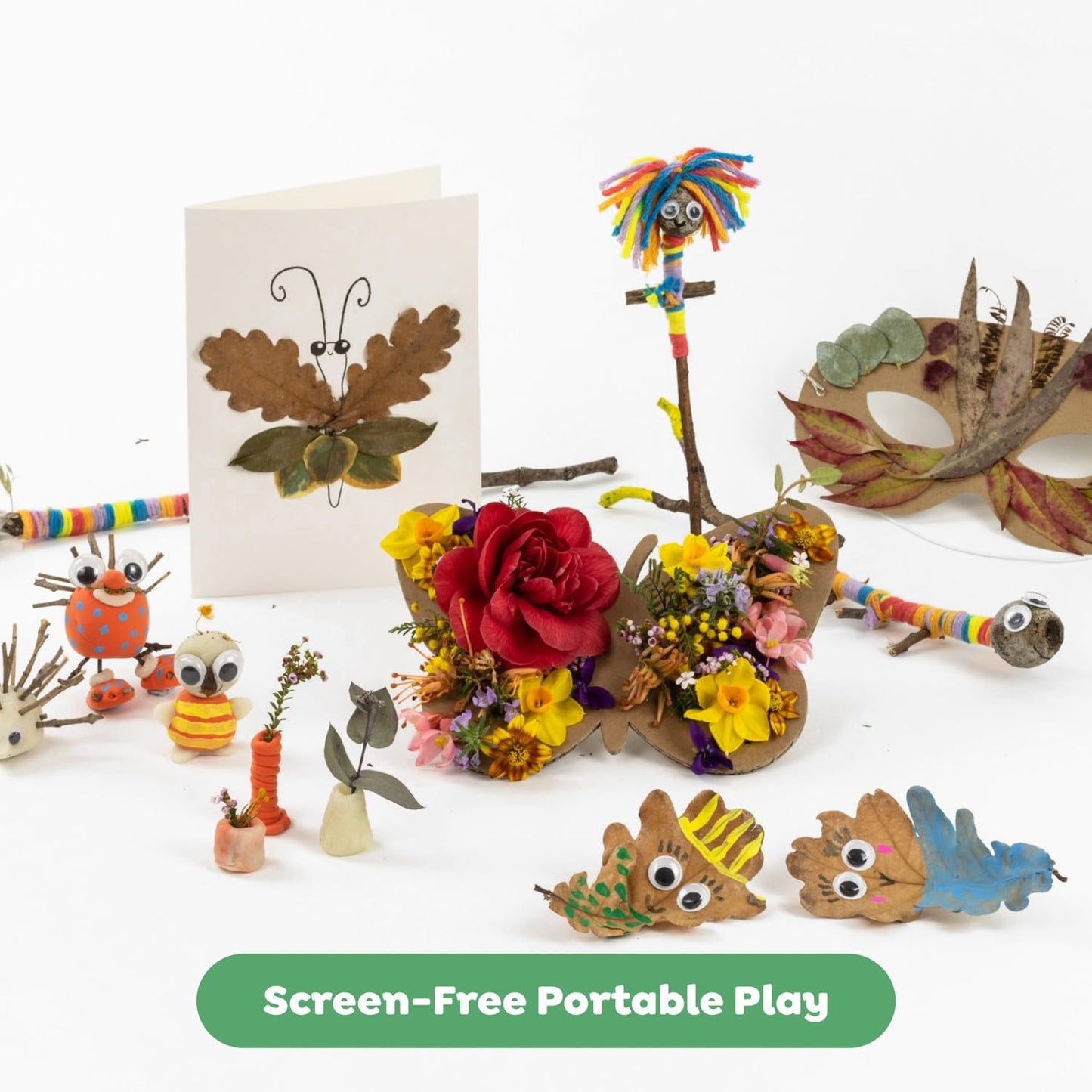 Tiger Tribe Nature Art Set for Kids: Creative Activity Set Turning Natural Treasures into Art; Supplies Included for Art Projects; Ages 3 and Up