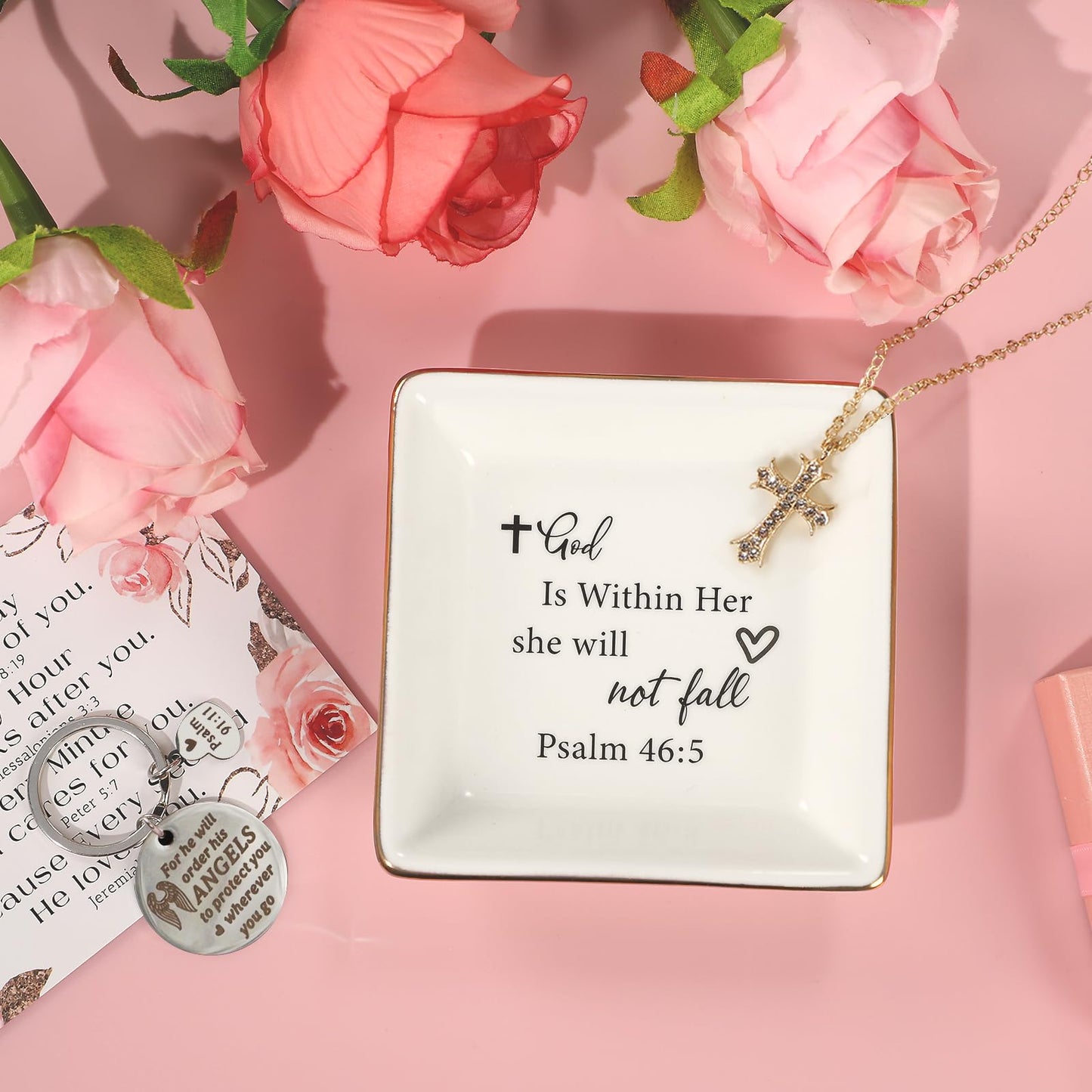 Christian Gifts for Women - Religious Gifts for Women - Inspirational Christian Gifts Set for Woman Friend, Mom, Grandma, Sister, Christian Birthday Gifts, Spiritual Gifts, Catholic Gifts for Woman