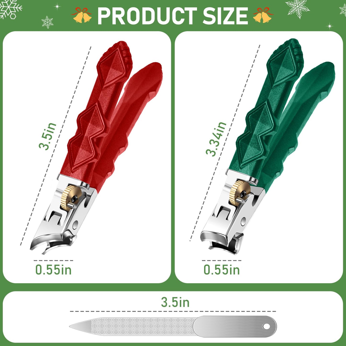 2026 Toenail Clippers for Thick Toenails, Wide Opening Nail Clippers, Heavy Duty Ingrown Toenail Clippers Nail Cutters, Ultra Sharp Slanted Nail Clippers with Long Handle