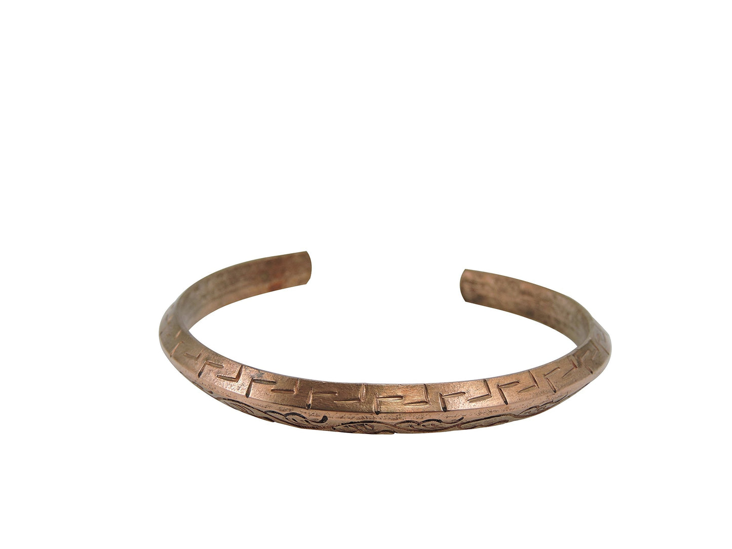 Tibetan Hand Crafted Copper Medicine Bracelet From Nepal (Style 8)