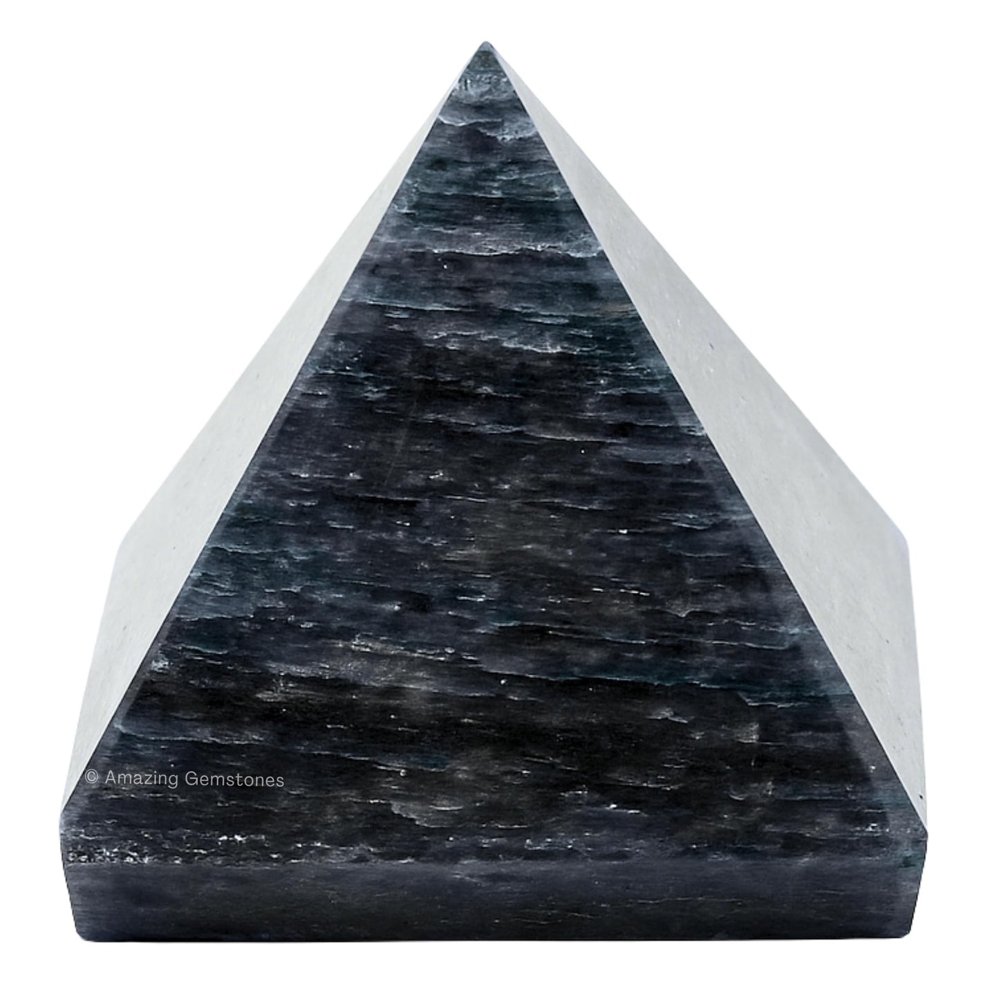 Amazing Gemstone Blue Aventurine Pyramid Crystal Healing Stones - 2" Great Pyramid Figurine of Natural Stone Pyramid for Meditation, Reiki, Chakra Balancing and Crystal Pyramids Grid