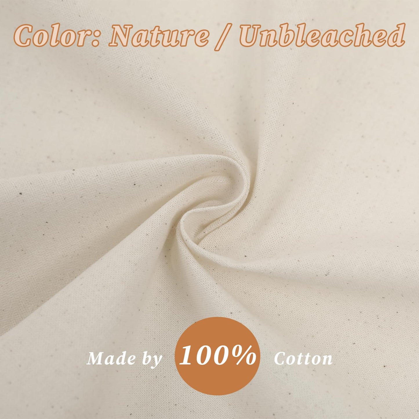 JOSNAAN 60" W Canvas Roll | 7oz Canvas Fabric Cotton Duck | Heavy Natural Fabric for Painting Arts & Crafts, Backings, Covers, Placemats (5 Yards)