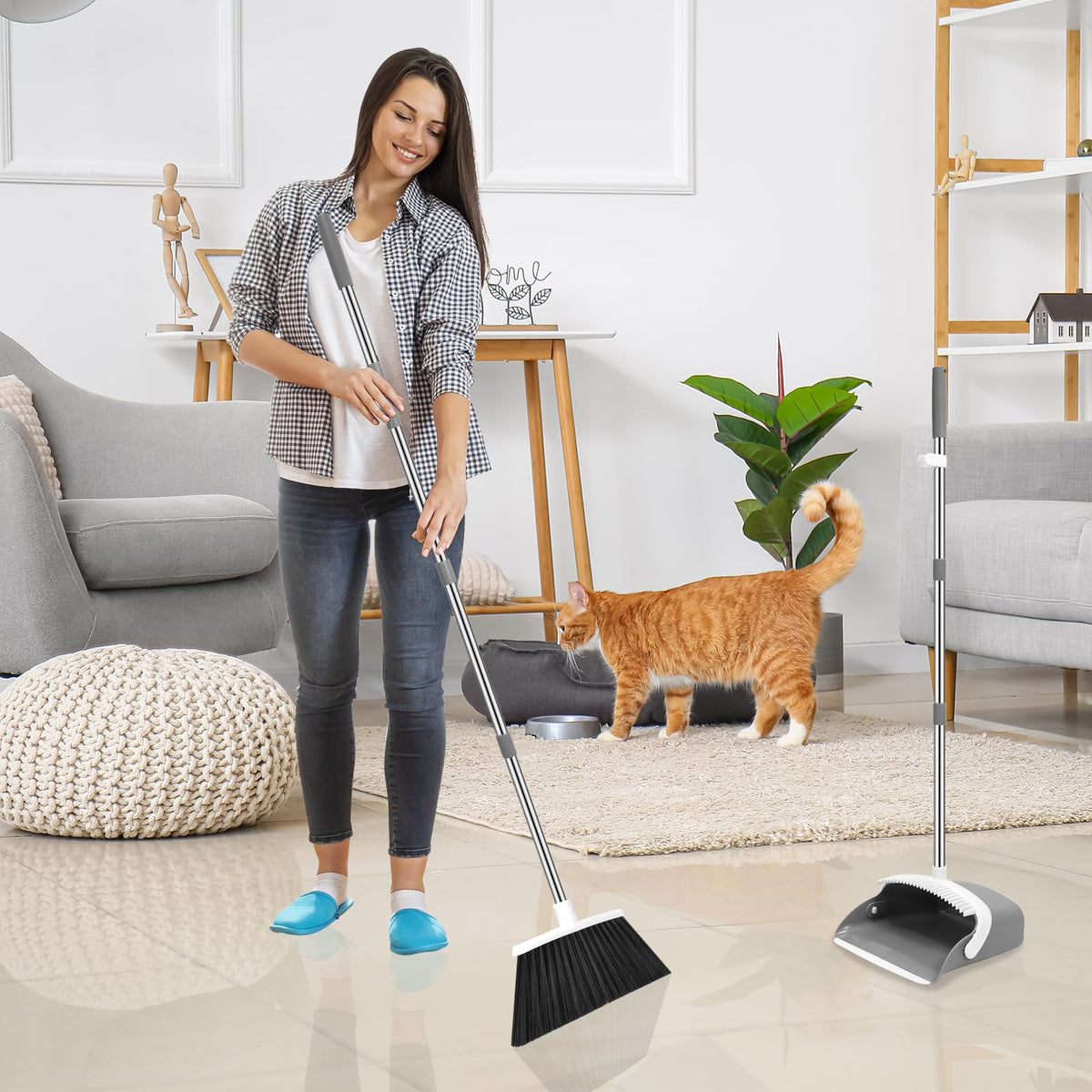 Broom and Dustpan Set (3 Count)