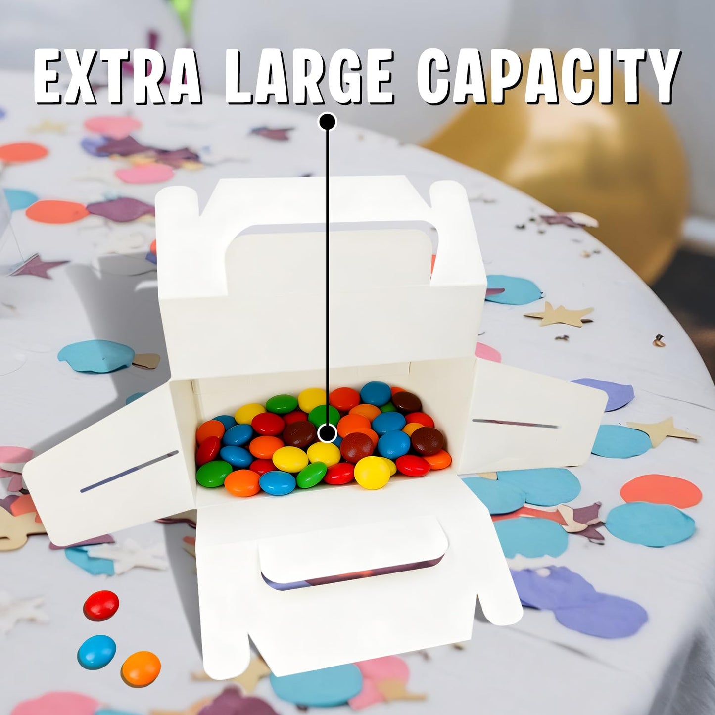 12 Pack Pixel Video Game Question Mark Birthday Party Candy Boxes, Yellow Surprise Gift Boxes with Handles for Adults, Boys & Girls, Ideal for Pixel Mining World Theme Party Favors and Decorations