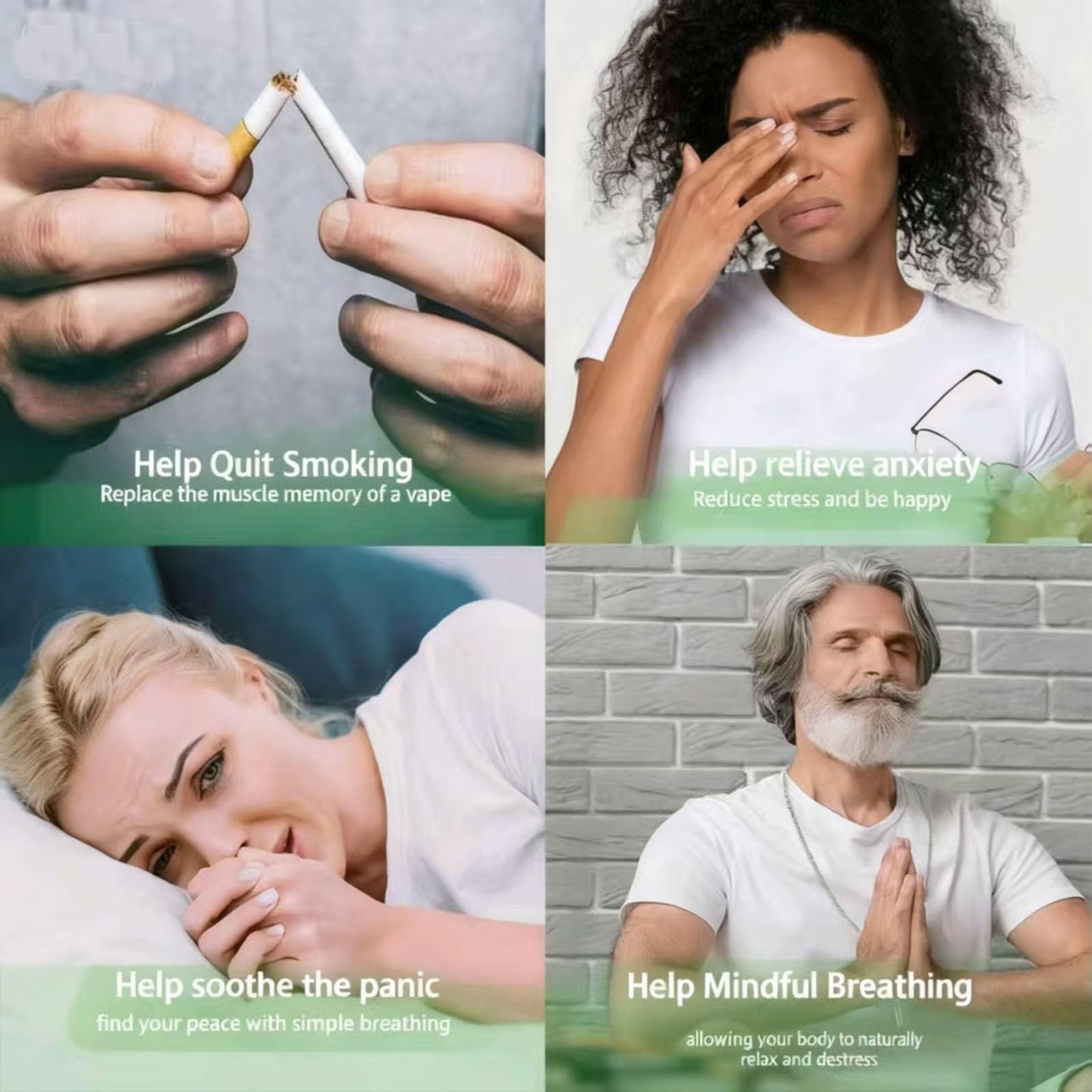 phaxud Stainless Steel Mindfulness Breathing Necklace & Essential Oil Diffuser for Women Men 2-in-1 Breathe Free Necklace Tool for Inner Balance, Relaxation and Meditation (Gold)