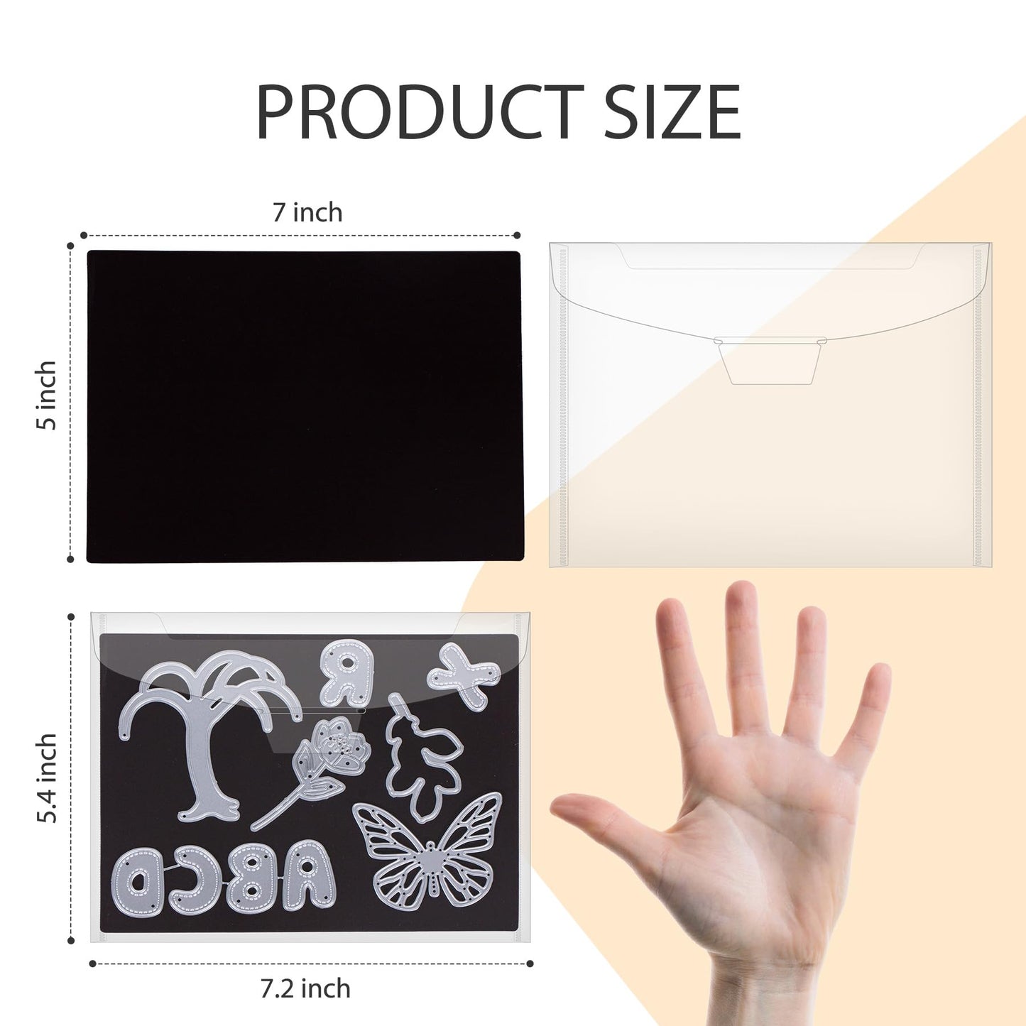 UNIMEIX 24 Pcs Magnetic Sheets for Die Storage Stamp and Die Storage Pockets Die Cut Storage for Card Making (12 Pcs Sheets+ 12 Pcs Bags, 0.8 mm Thickness