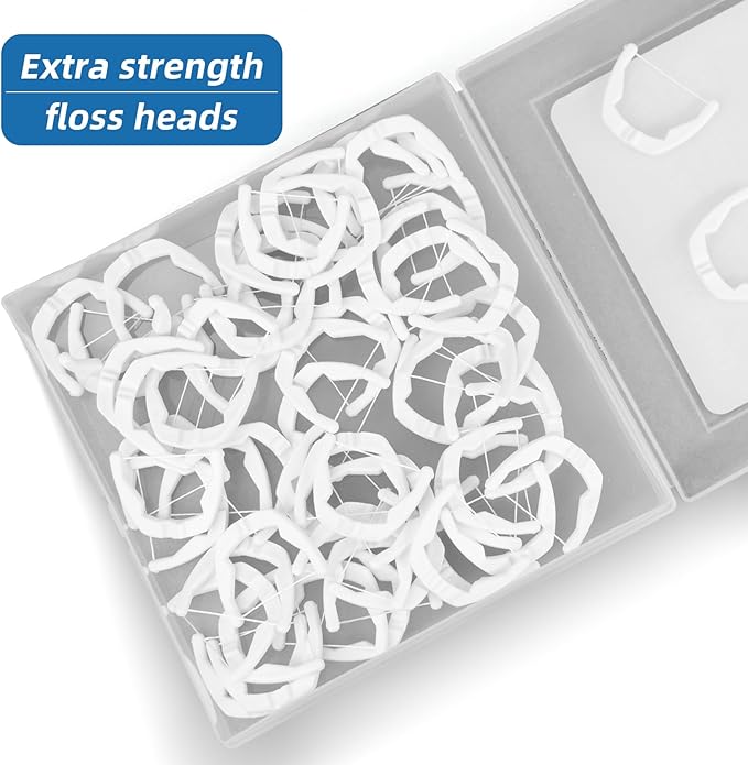 RioRand Ultraclean Access Flosser Refill Heads, Kit of Refills, Deep Clean Teeth, Protect Teeth and Gums PFAS Free, 60PCS (Pack of 2)