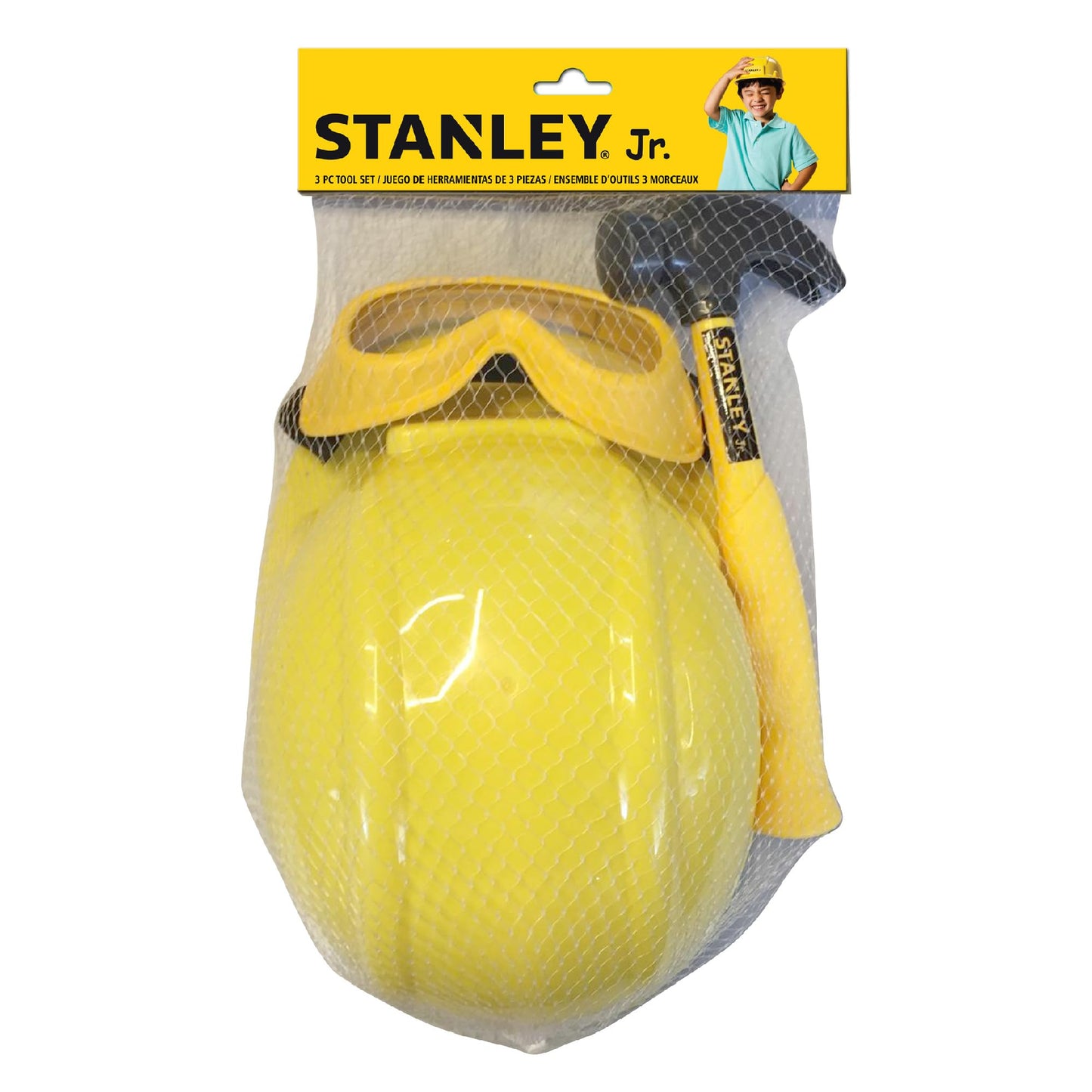 Red Toolbox Stanley Jr. 3 Piece Pretend Play Toolset