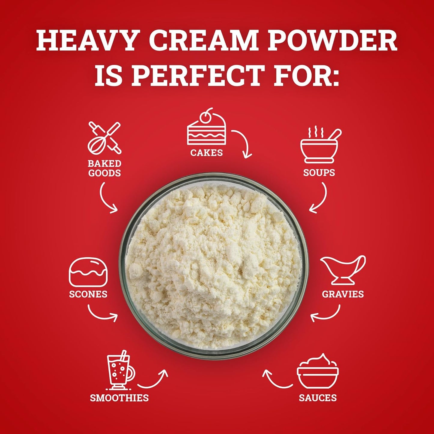 Hoosier Hill Farm Heavy Cream Powder, 2LB (Pack of 1)
