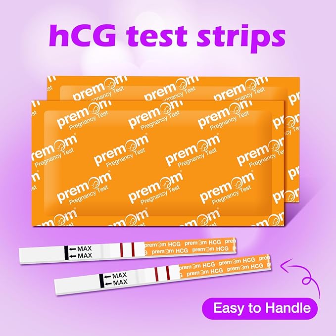 Premom Pregnancy Test Strips- 30 Pack Early Detection Pregnancy Test Kit Powered by Premom Ovulation Predictor iOS and Android APP