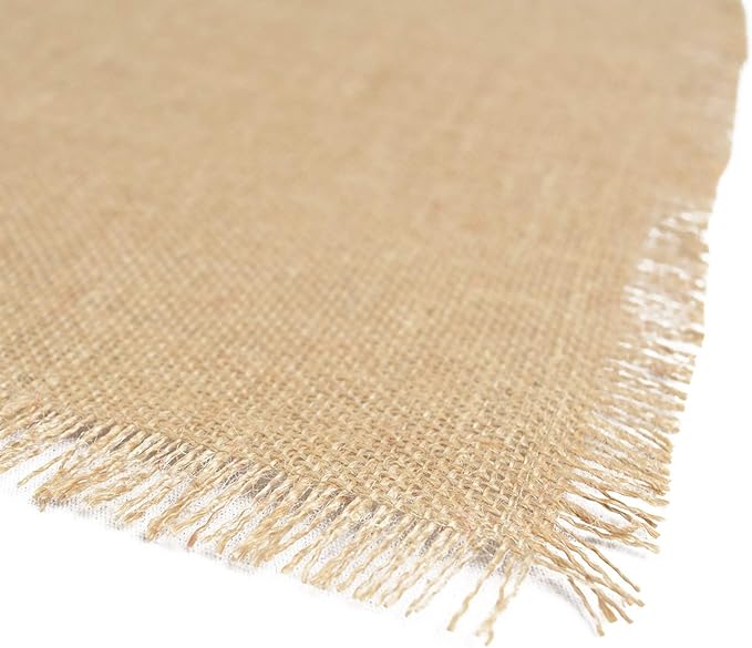 DII Jute Burlap Collection Kitchen Tabletop, Table Runner, 15x110, Solid Natural
