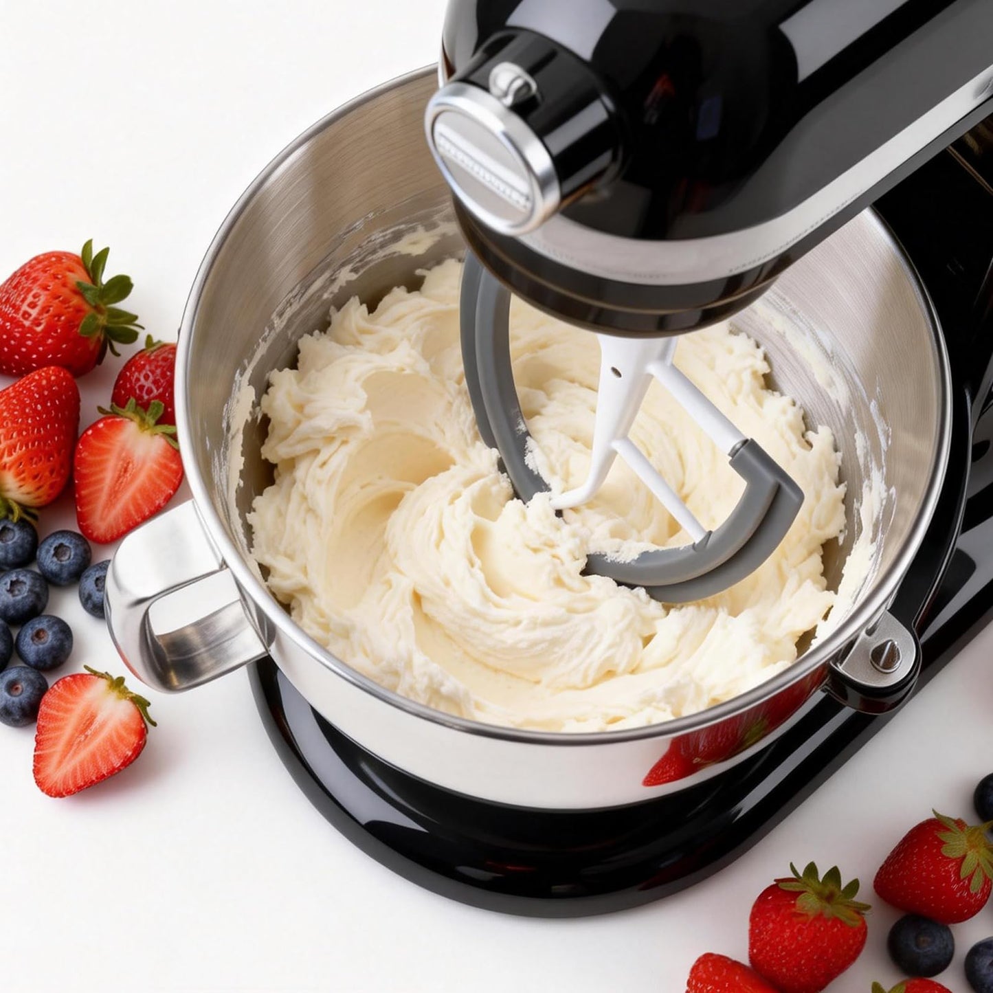 Apenkes 6QT Flex Edge Beater for Kitchenaid Mixer, Pastry Beater with Silicone Edges, Paddle Attachment with Scraper for KitchenAid Bowl-Lift Stand Mixers, Dishwasher Safe Mixer Accessory