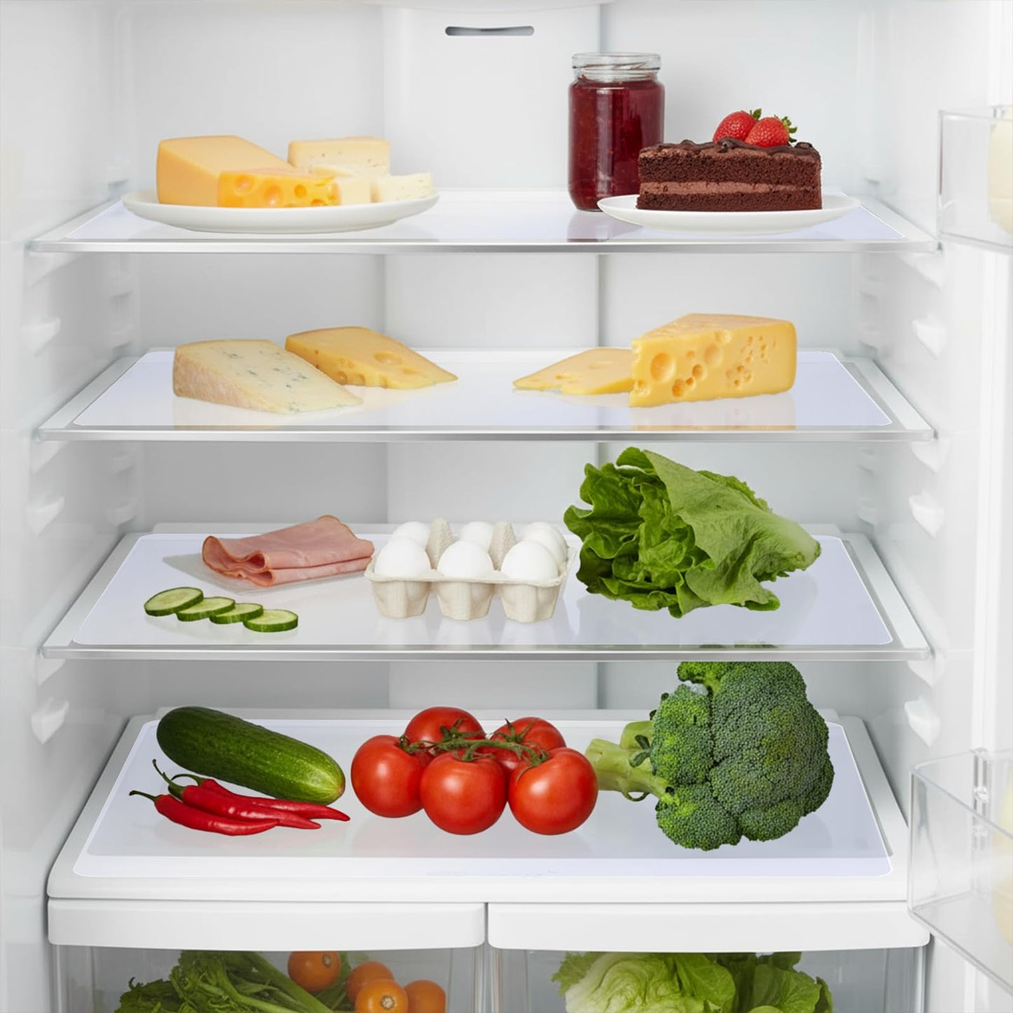 Oqqlin 15 Pcs Flexible Plastic Cutting Mats, 17 x 11 Inch Clear Plastic Cutting Board Mats Wipeable Frosted Placemats for Kitchen, Cooking, Table, Writing