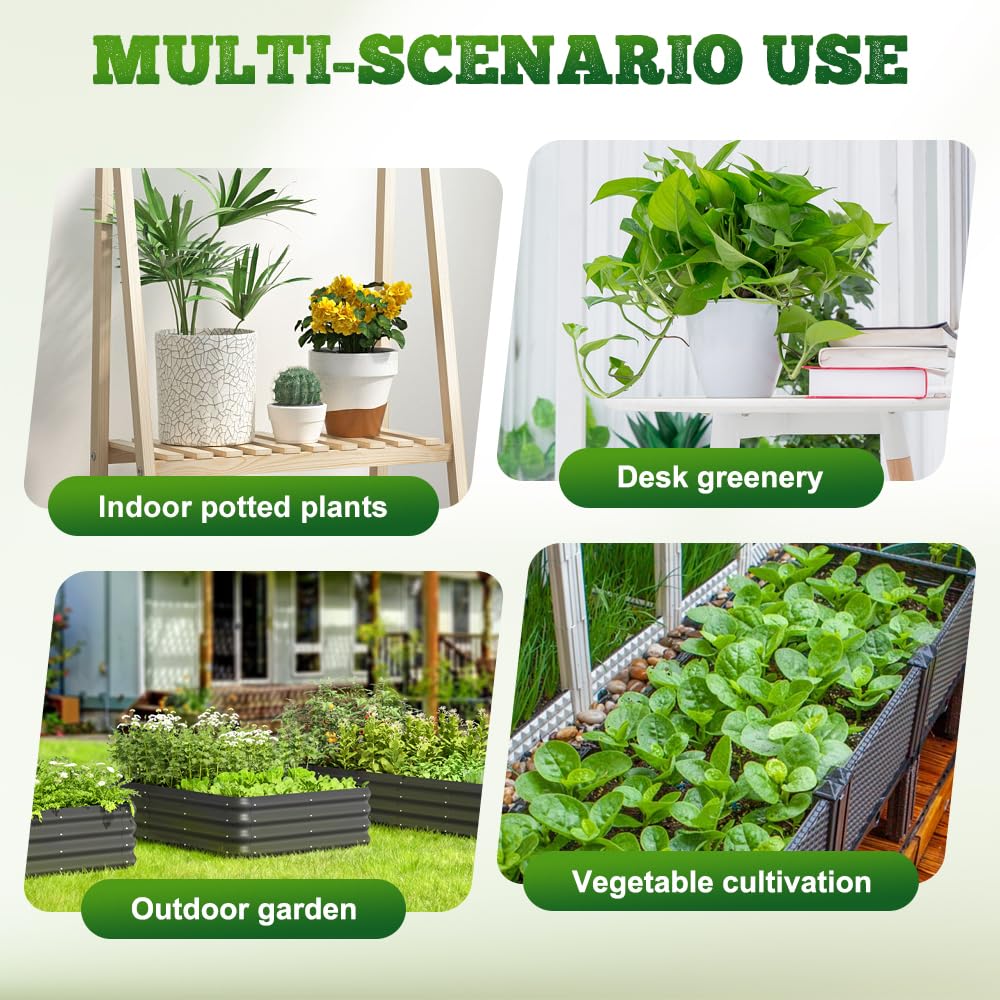Runsgo Self Watering Spikes, Slow Release Automatic Plant Waterer with Adjustable Valve, Vacation Watering Devices for Indoor Outdoor Plants Garden (6, Green)