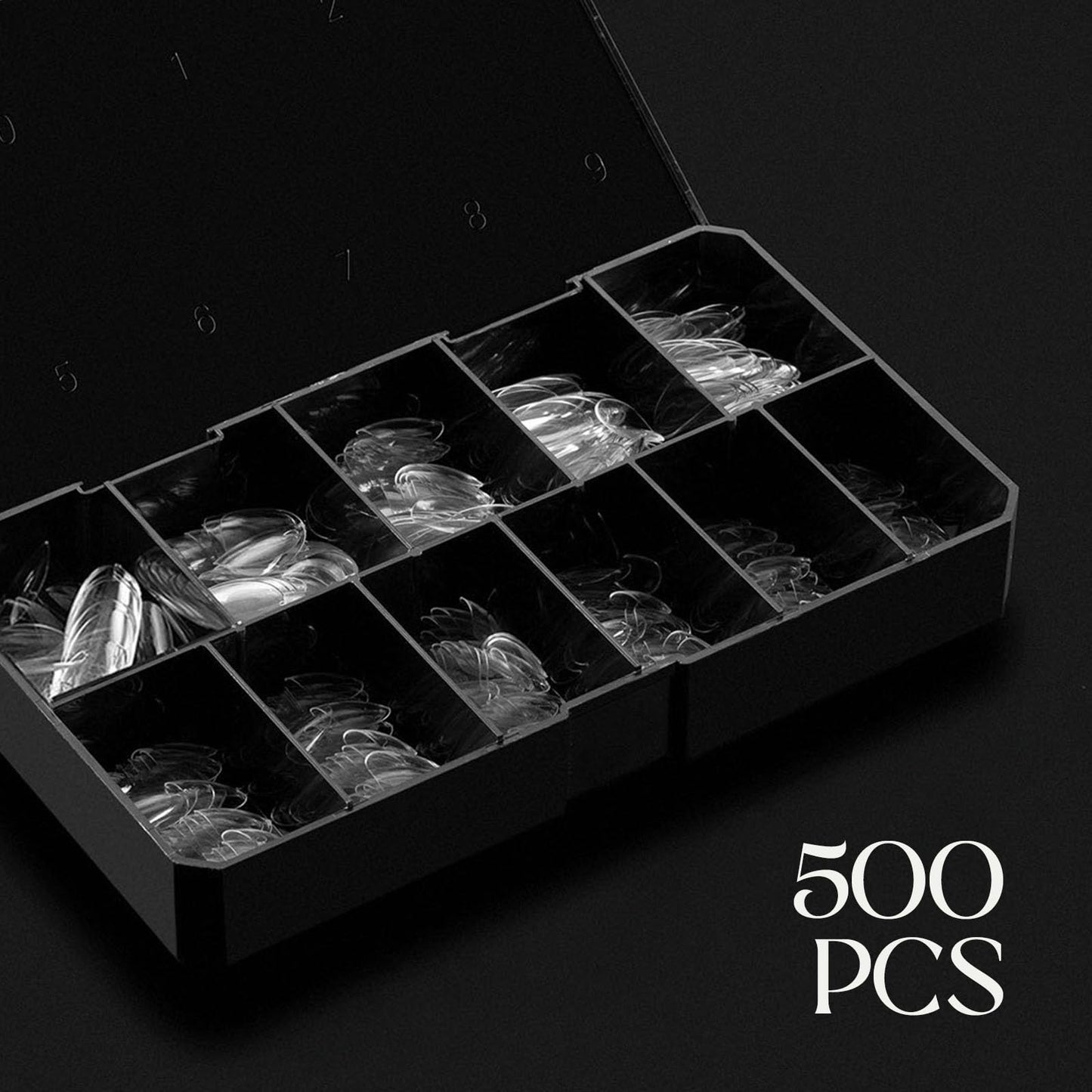 Apres Gel-X® Natural Round Tip Box | 500pc Gel-X Tips, 11 Sizes 00-9, Premium Quality (Natural Round Short, 500)