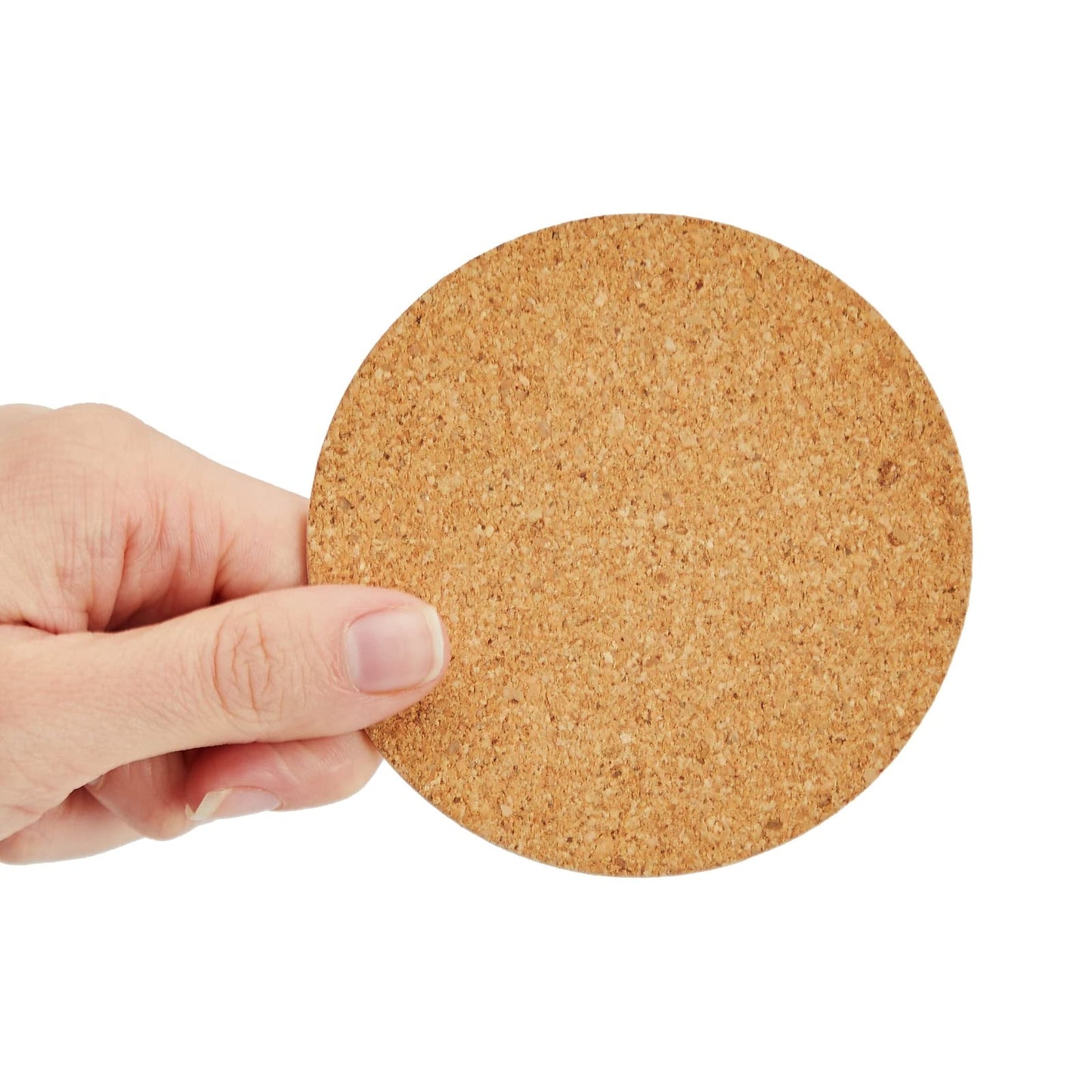 Juvale Cork Coaster Backing Sheets - Scratch-Resistant Surface Protection with Cork Pads - Custom DIY Craft Projects - Circle Craft Sheets for Versatile Designs - Pack of 50, 3.5 in Round Brown