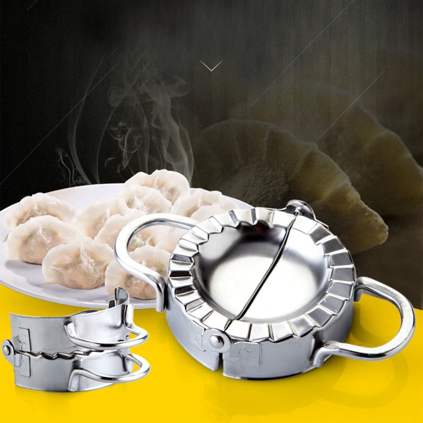 Best Utensils Stainless Steel Ravioli Mold Pierogi Dumpling Maker Wrapper Pastry Dough Cutter Kitchen Accessories (S: DIA. 3 inch)