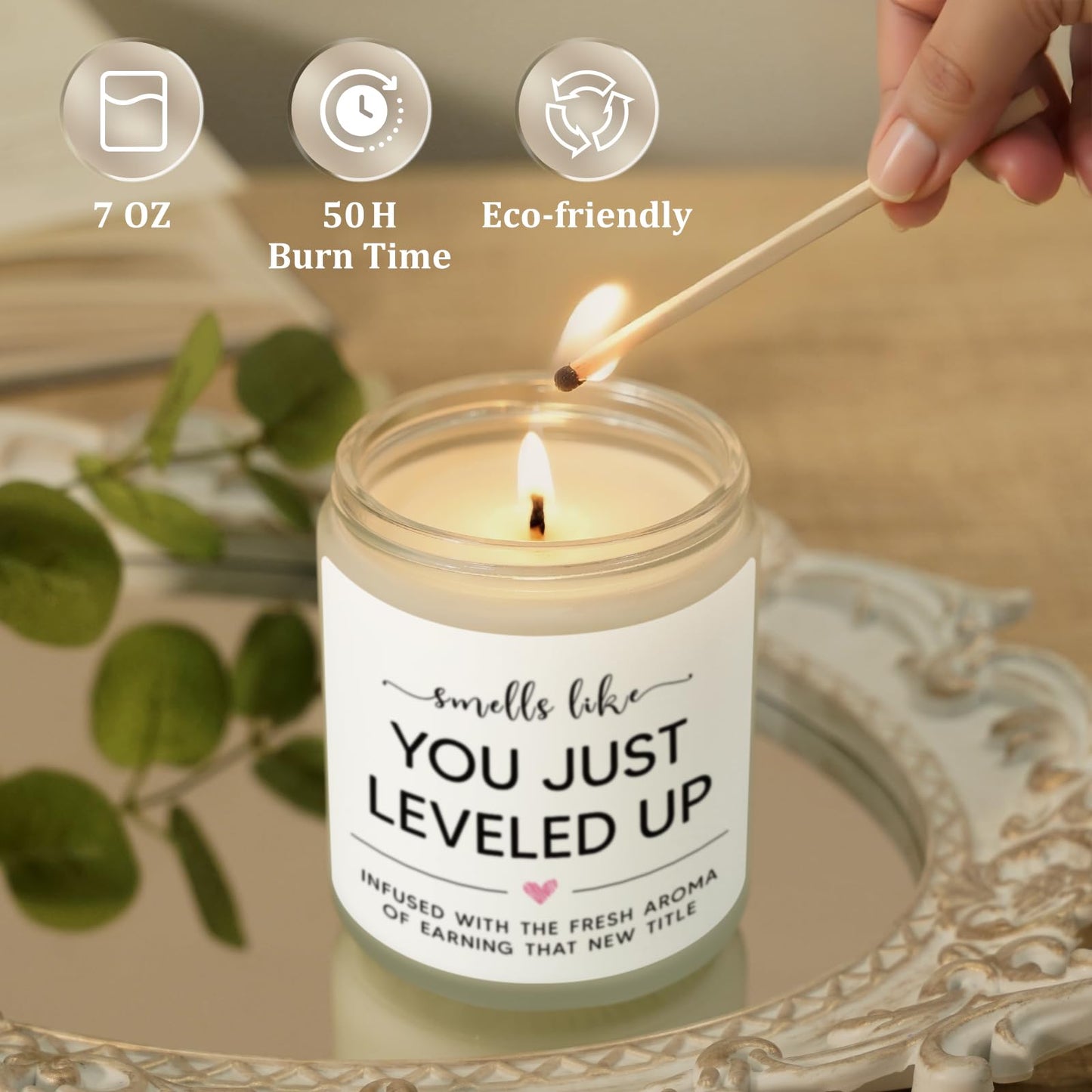 Promotion Gifts for Women at Work, New Job Candle Gifts, Congratulations Gift for Women, Funny Congrats Gift for Coworker, Gamer, Friend, Boss, Teachers, Nurses, Work Celebration Present