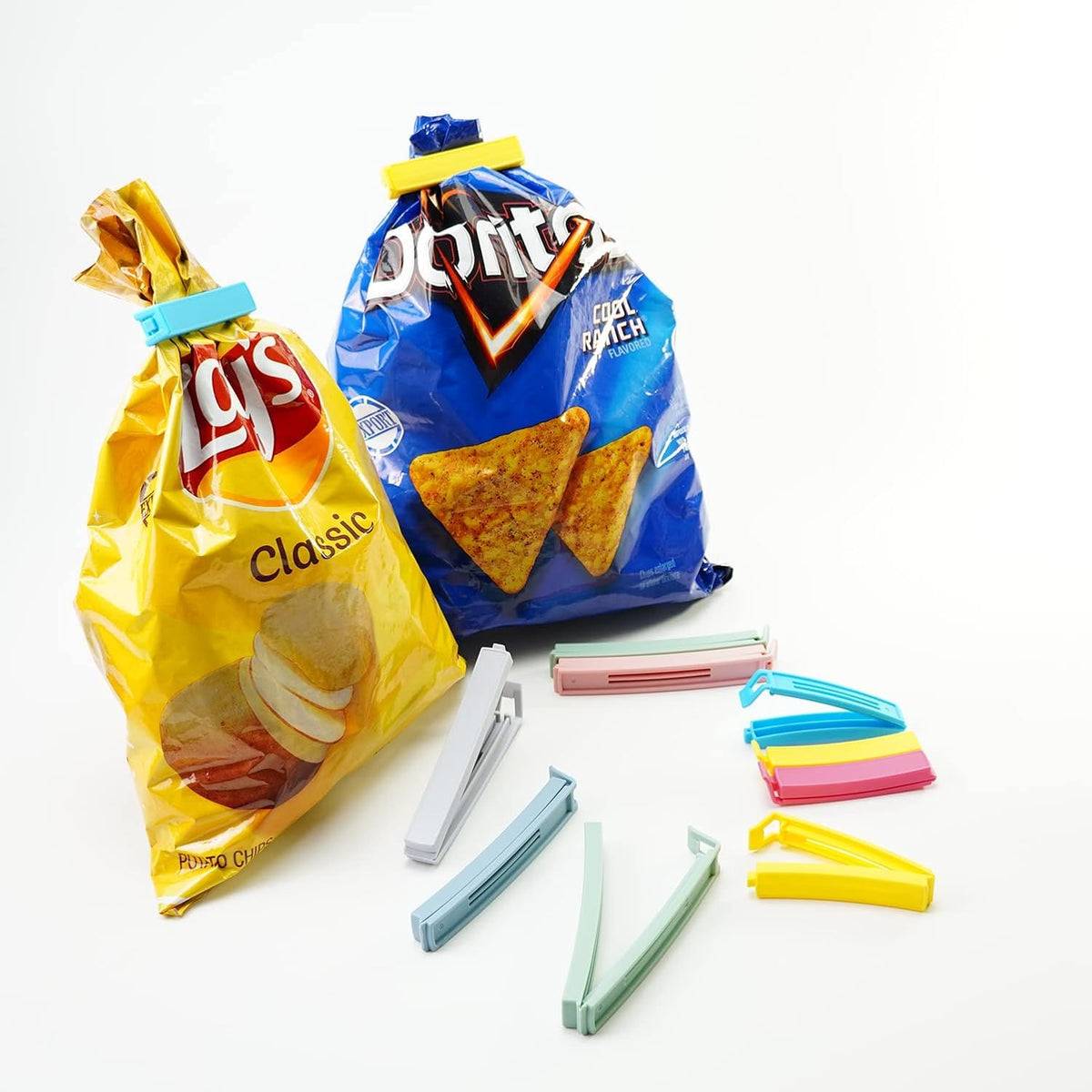 32 PCS Plastic Chip Clips for Food Packages (32 Count)