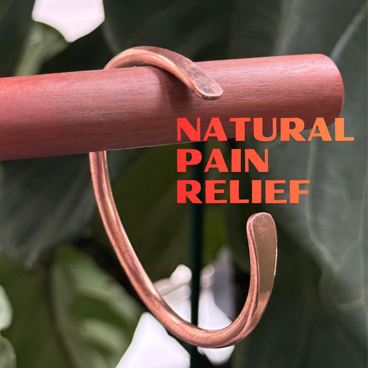 USTeckno Hand Forged 100% Pure Copper Bracelet. Made with Premium Solid High Gauge Copper and Health benefits. Enhance your well-being in style