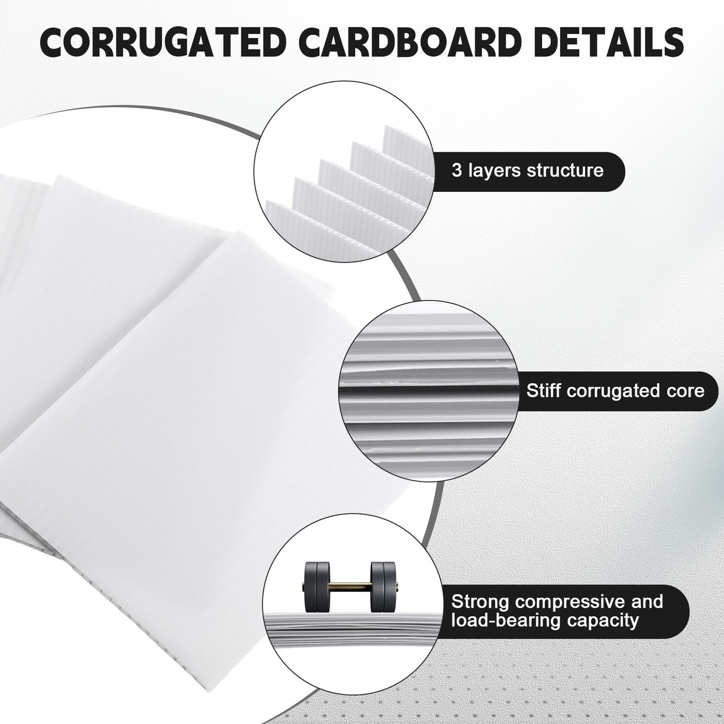 Engrowtic 302 Pcs Trading Card Shipping Protector Set Include 200 Precut Plastic Inserts Card Mailers 100 Poly Bubble Mailers Padded Envelopes and 2 Masking Tape(Black,5.1 x 5.9 Inch)