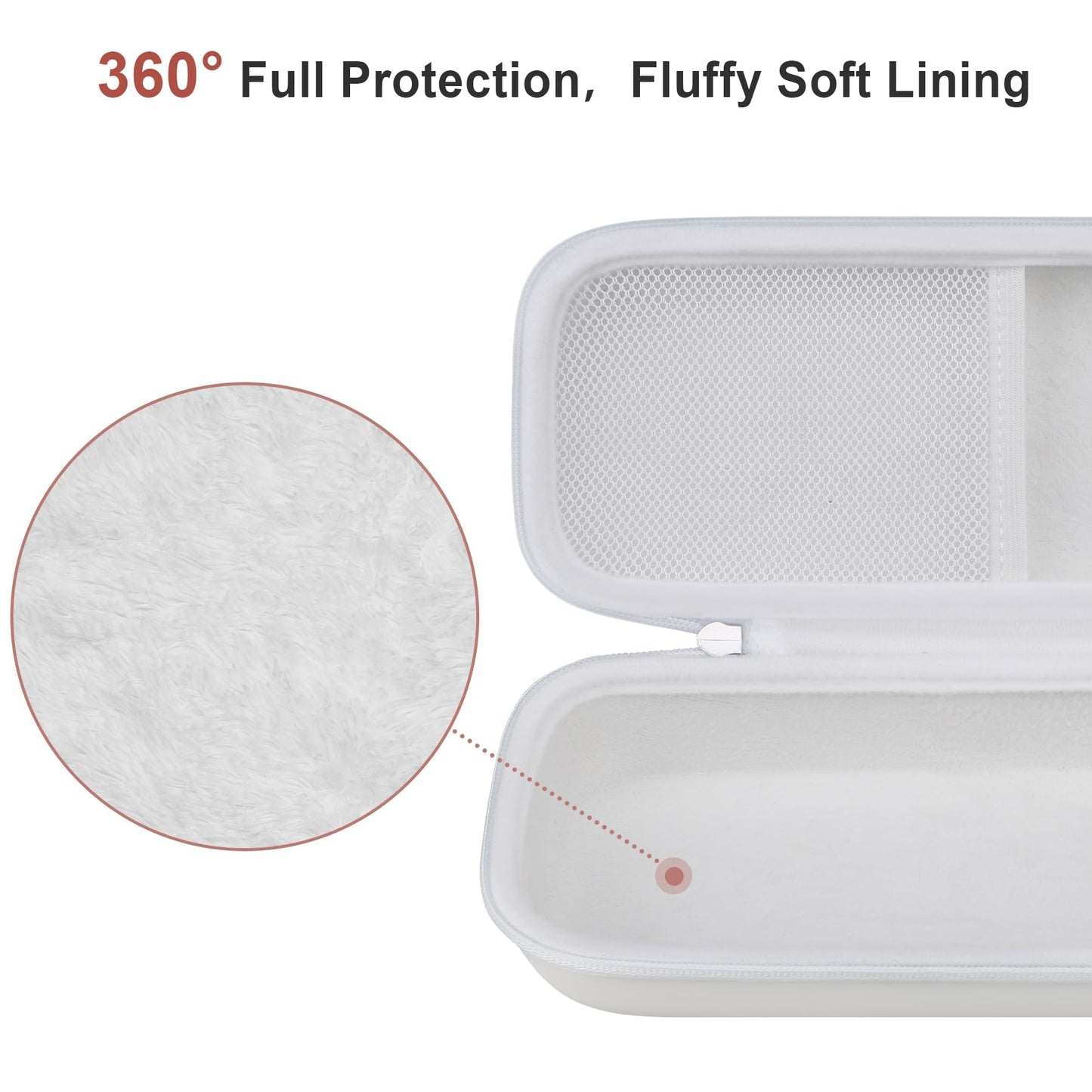 BOVKE Stethoscope Case for 3M Littmann Classic III Monitoring, Lightweight II S.E, MDF Acoustica Stethoscopes, Extra Room fits Nurse Accessories Medical Equipment and Nursing School Essentials, White