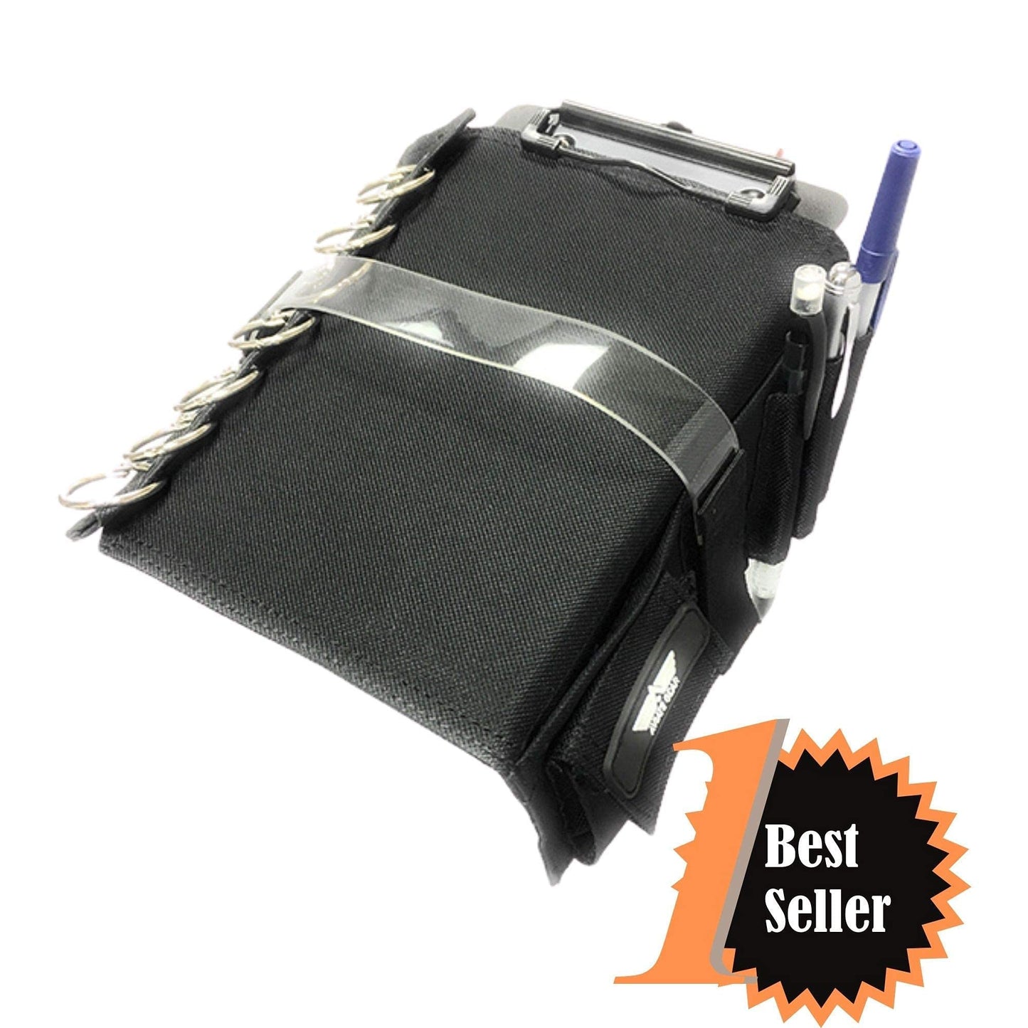 Performore Pilot Kneeboard - Includes Clipboard, Knee Strap & 7 Rings - Organize Approach Plates, Checklists & More - Secure & Convenient Aviation Knee Board for Professionals & Enthusiasts