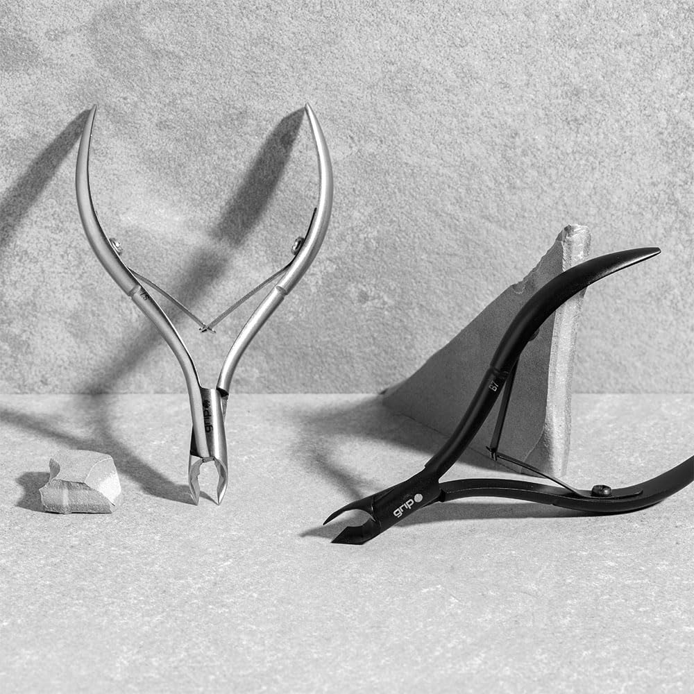Grip Cuticle Nipper Stainless Steel S7 – Precision Nail Tool for Trimming Cuticles & Hangnails – Sharp Jaw Blades with Ergonomic Stainless Steel Design for Clean, Safe Grooming