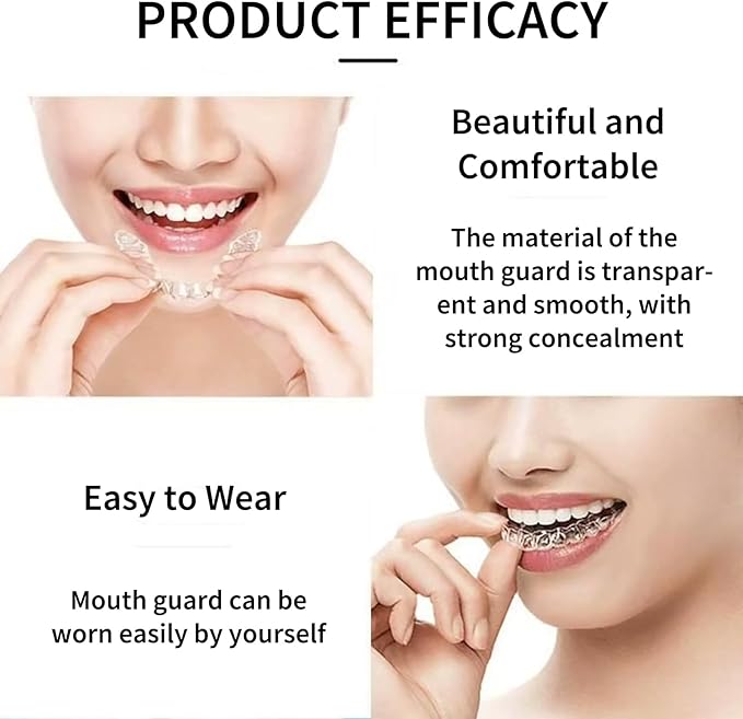 Mouth Guard for Grinding Teeth at Night，buluoushen Night Guard，6 Pack Night Guards for Teeth Grinding，Teeth Grinding Mouth Guard for Sleep,2 Sizes & 1 Travel Case