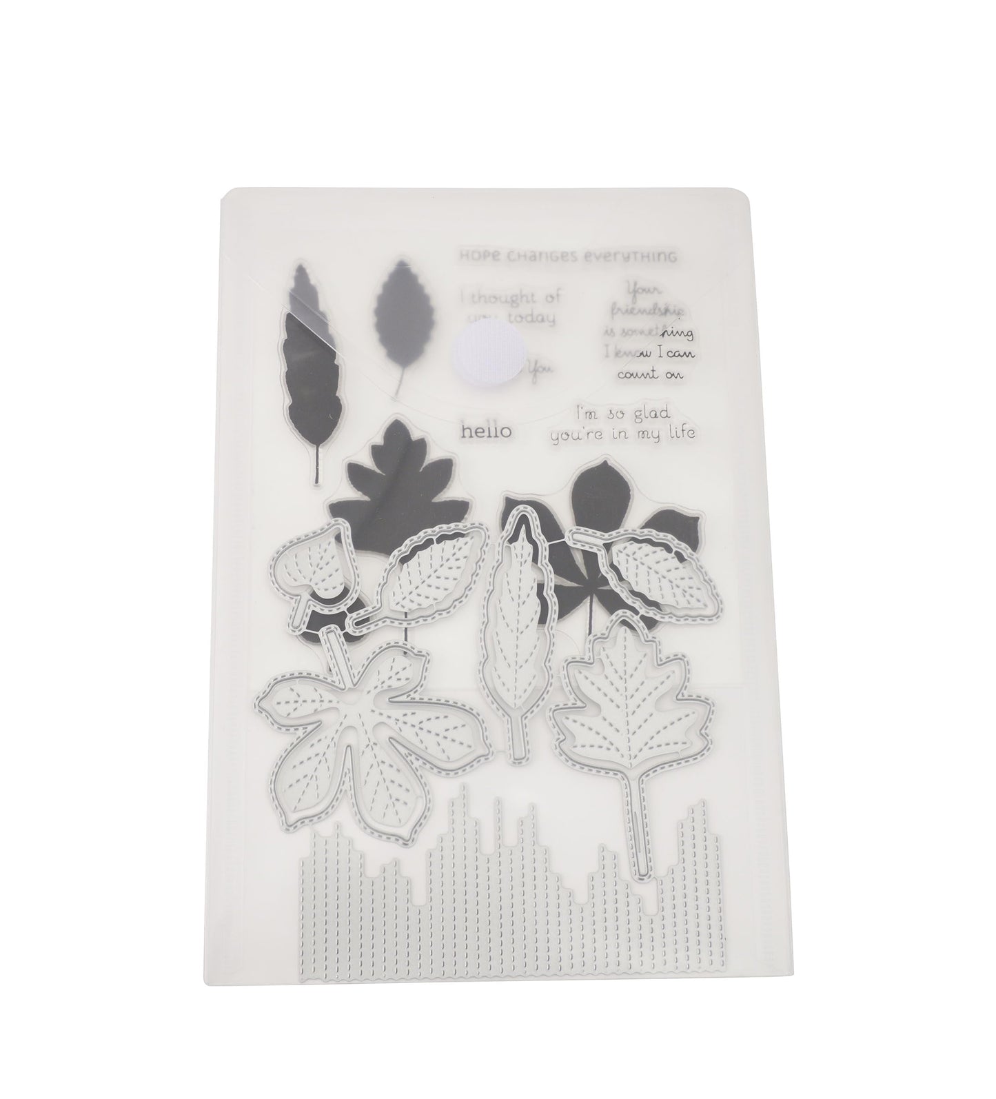 YESSART 6’’ x 9’’ Vertical Clear Plastic Envelopes Receipt Stickers File Storage 40 Pack Hook Loop Closure