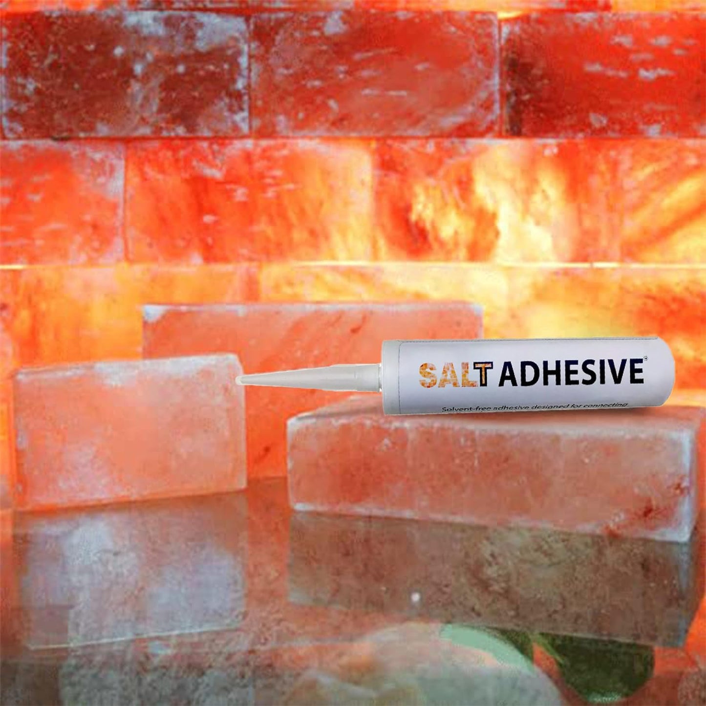 Himalayan Salt Tiles 8x4x1 Pack of 6 Himalayan Salt Bricks for Spa, Sauan, Dry Age, & Home Decor 2.6lbs Each Tile