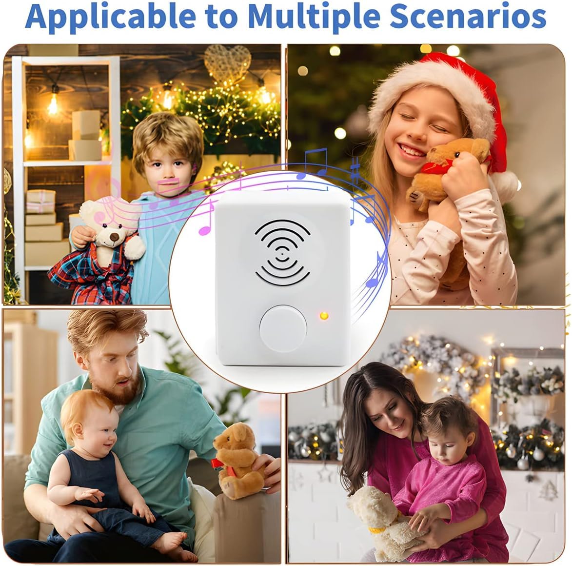 16 Minutes Voice Recorder for Stuffed Animals,Voice Box for Recordable Presents,Recordable Button Sound Box for Crafters,Hobbyists,Stuffed Animals,School Presentations,Personalized Items,etc.