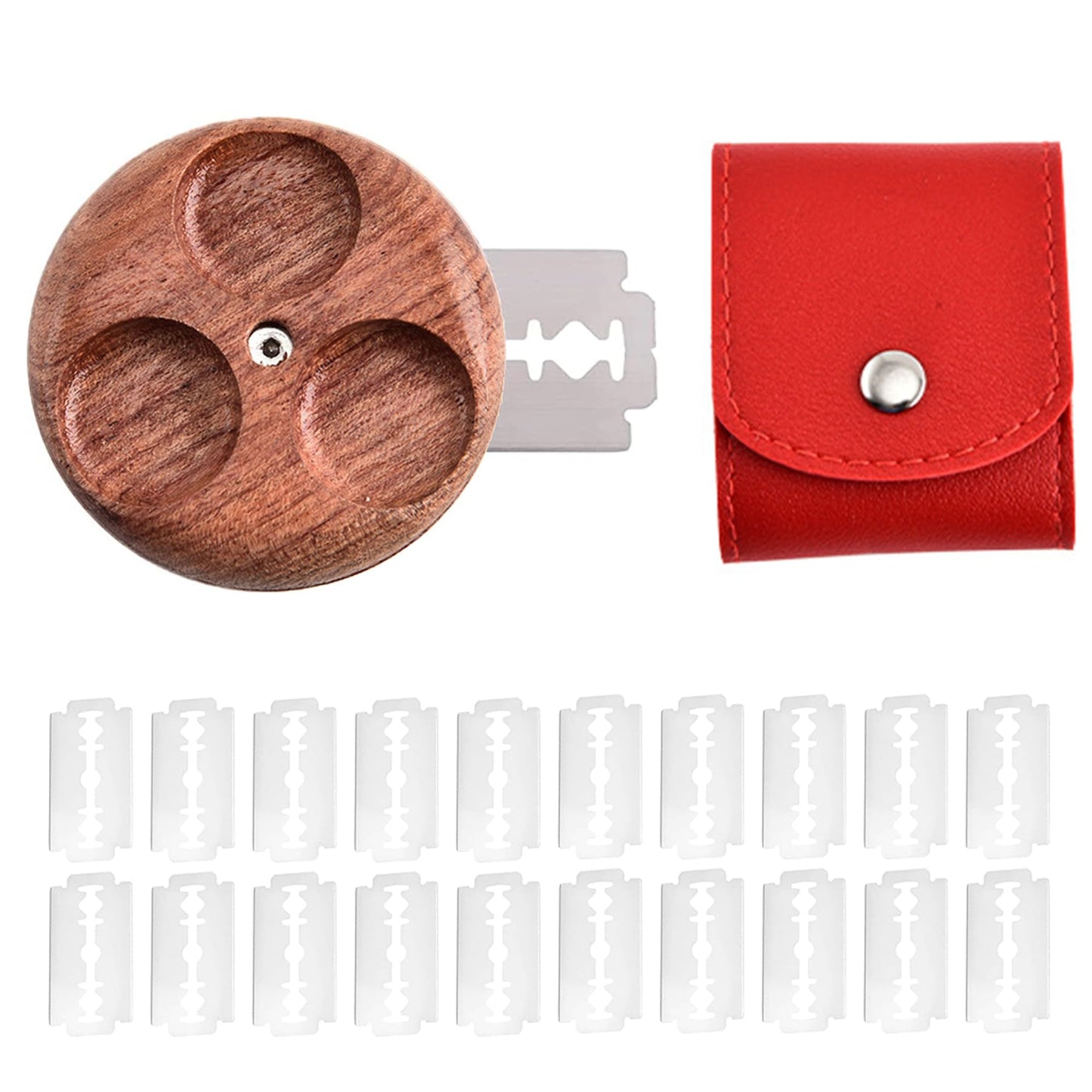 LHCHGEN 1+1+20 pcs UFO Bread Lame For Dough Bread Lame Cutter For Sourdough,Sourdough Scoring Tool,Bread Lame Dough Scoring Tool,With 20 Blades And Storage Cover,For Artisan Bread And Baguette (#1)