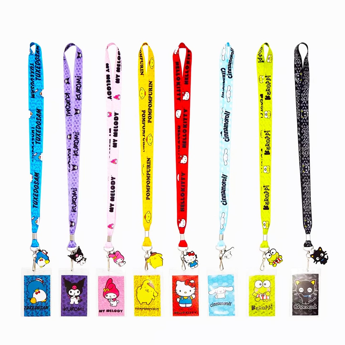 Hello Kitty Lanyard Blind Bag 3 Pack – Hello Kitty Gift Bundle Including 3 Lanyards with Charms, Card Holders and More | ID Holder Set