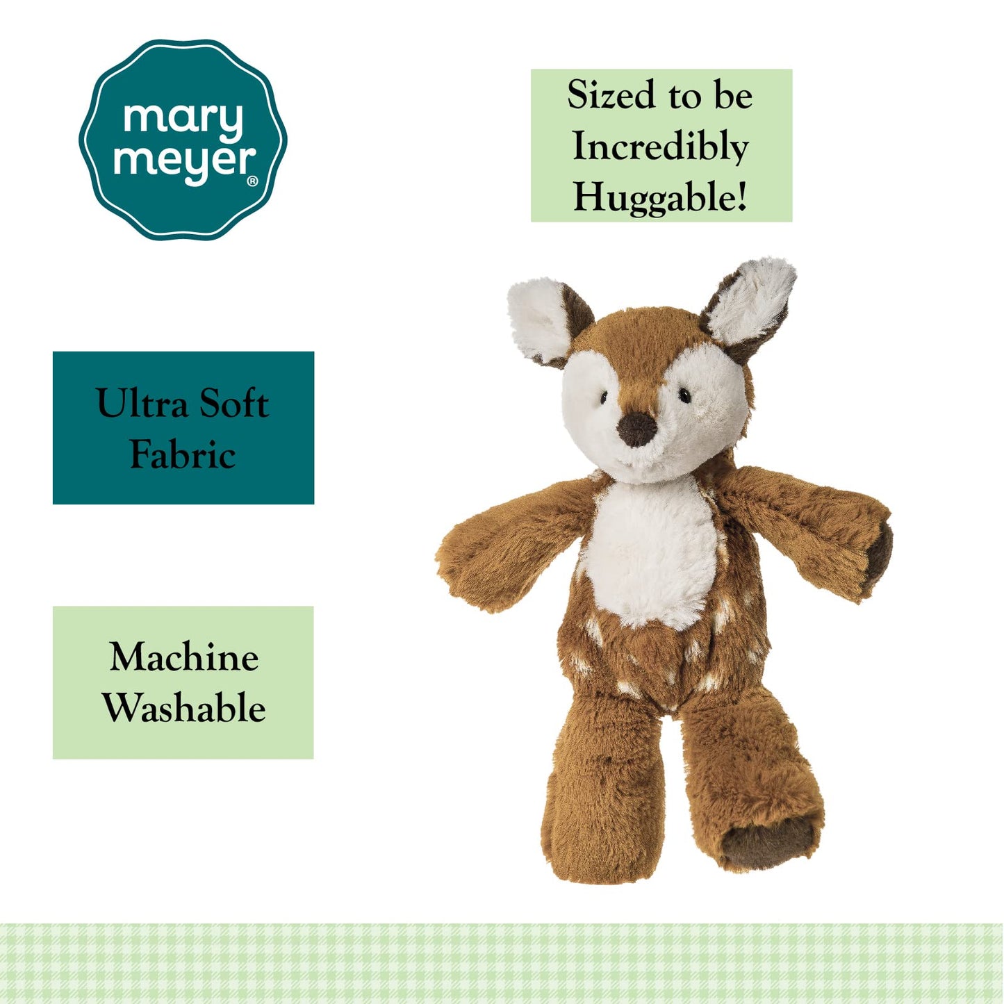 Mary Meyer Stuffed Animal Marshmallow Zoo Plush Soft Toy, 9-Inches, Junior Fawn