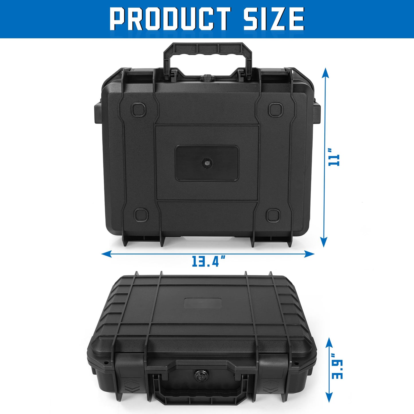 TORIBIO Miniature Storage Figure Hard Shell Case, 48 Slot Miniature Sturdy Hard Case Figurine Carrying Case, Compatible with D&D DND Minis and More