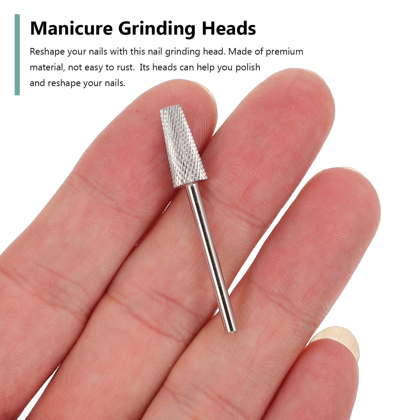 minkissy Nail Art Polishing Grinding Head 3Pcs Manicure Drill Bits Professional Cuticle Nail Drill Bits for Acrylic Gel Care Tools