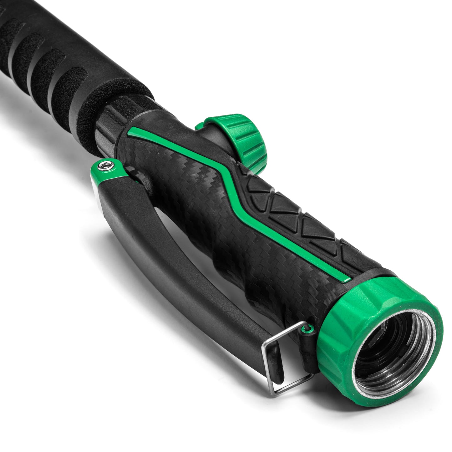 Rain Bird TRNZLWAND36 36" Watering Wand Garden Hose Nozzle, Front Trigger, Carbon Fiber Texture, Shower Spray Pattern