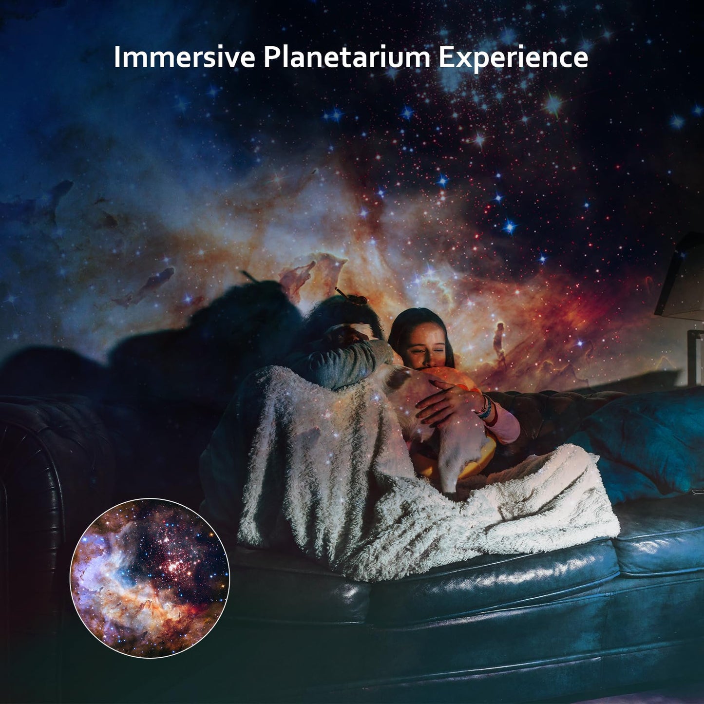 Ainael Galaxy Projector, Star Projectors Home Planetarium Space Ceiling Starry Sky Night Light with 3 HD Glass Slides, Galaxy Projector Pro for Kid Adult Bedroom Birthday Gift