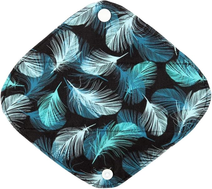 5 Small Panty Liners 1 Wet Bag Cloth Menstrual Pads Reusable Washable (Floral, S Panty Liners)