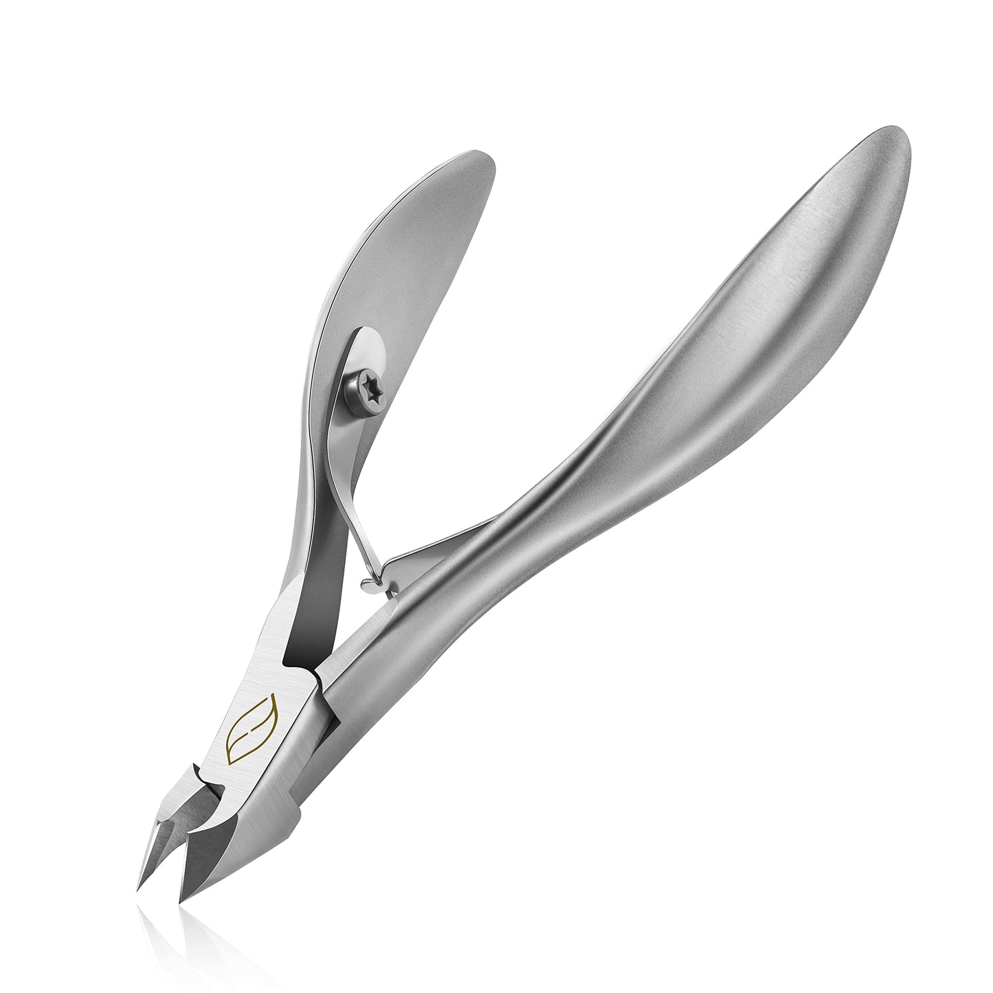 FERYES Cuticle Clippers 1/2 Jaw - Professional Cuticle Cutter Nail Cuticle Remover Tool, Nail Skin Clipper Hangnail Trimmer - Silver