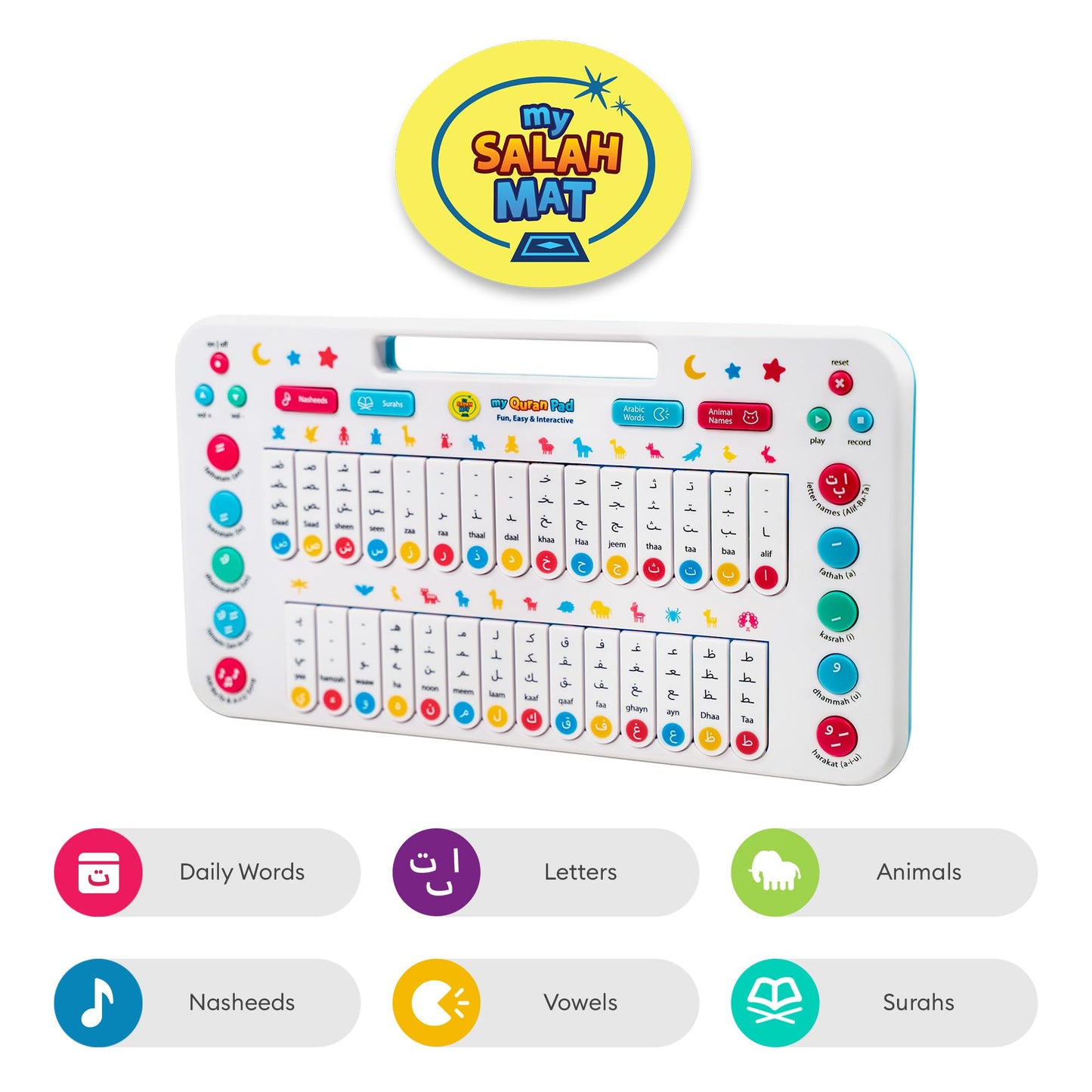 My Salah Mat My Quran Pad | Interactive Arabic Learning Pad for Kids
