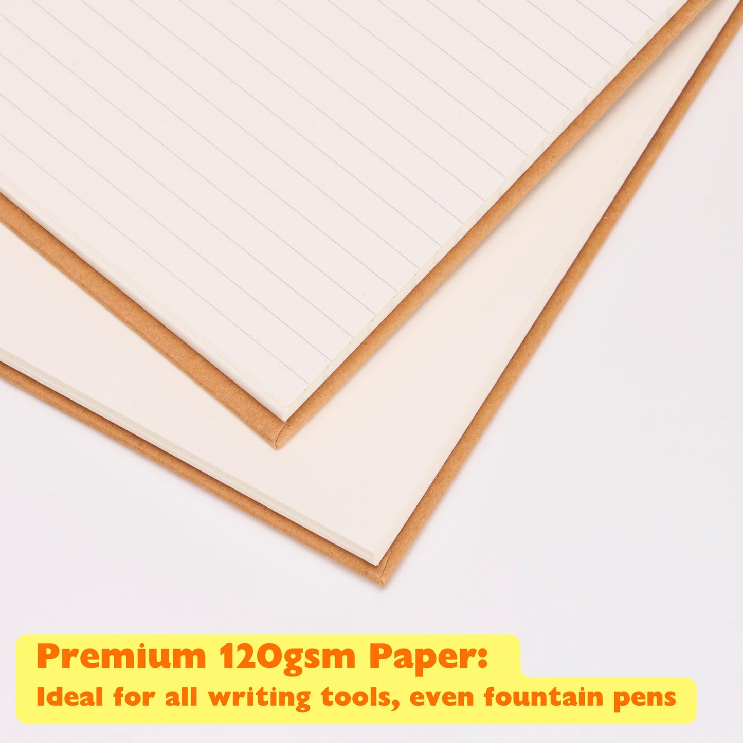 Occasional Motto 6-Pack Lined Premium Hardcover Top Spiral Notebooks | Sturdy Front and Back Hardcovers & 120GSM Paper (50 Sheets / 100 Pages Per Book) (Large - 7.3 x 10 inches)